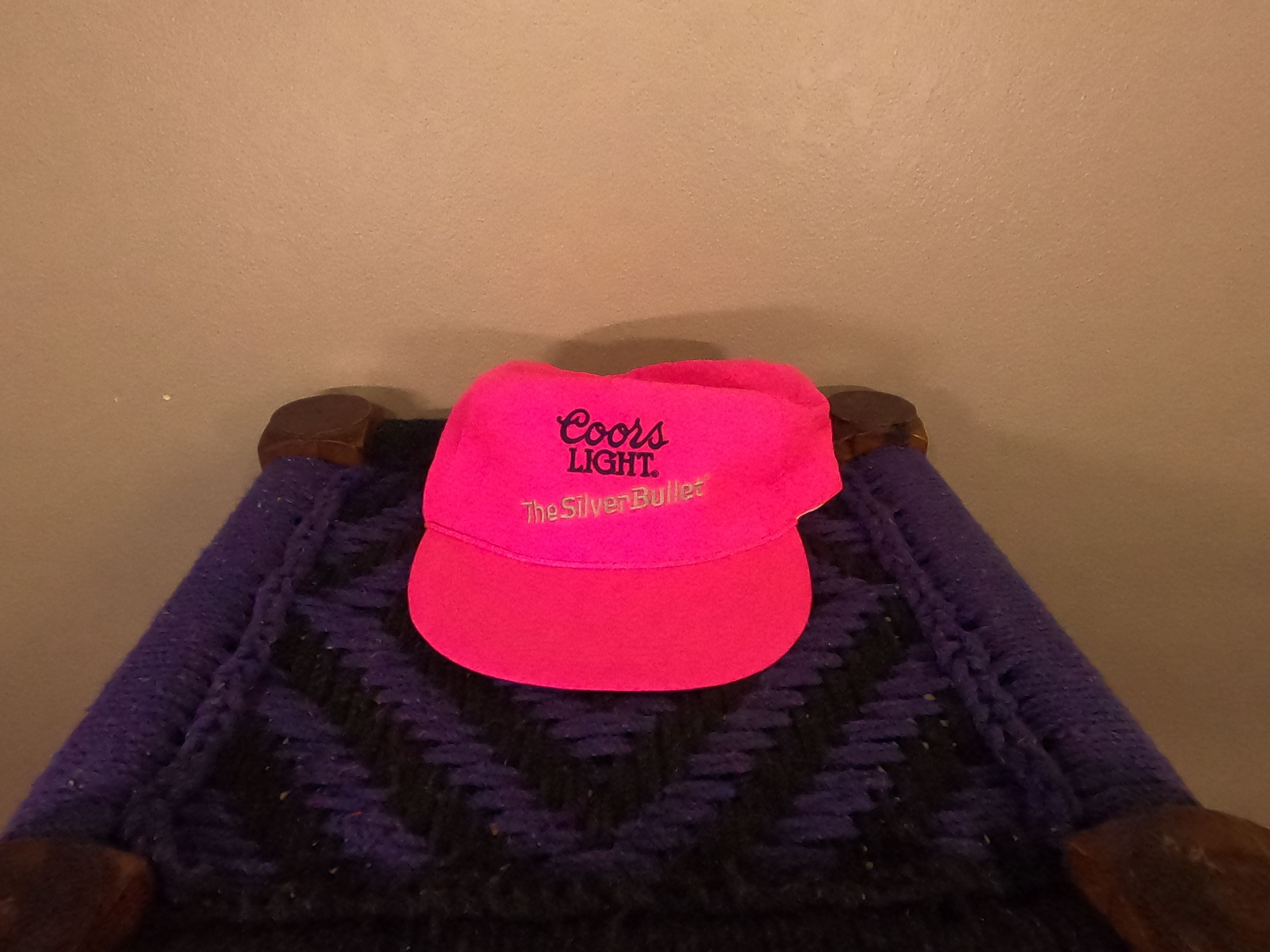 Other 1980s Coors Light Silver Bullet Neon Pink flat snapback Size ONE SIZE - 5 Thumbnail