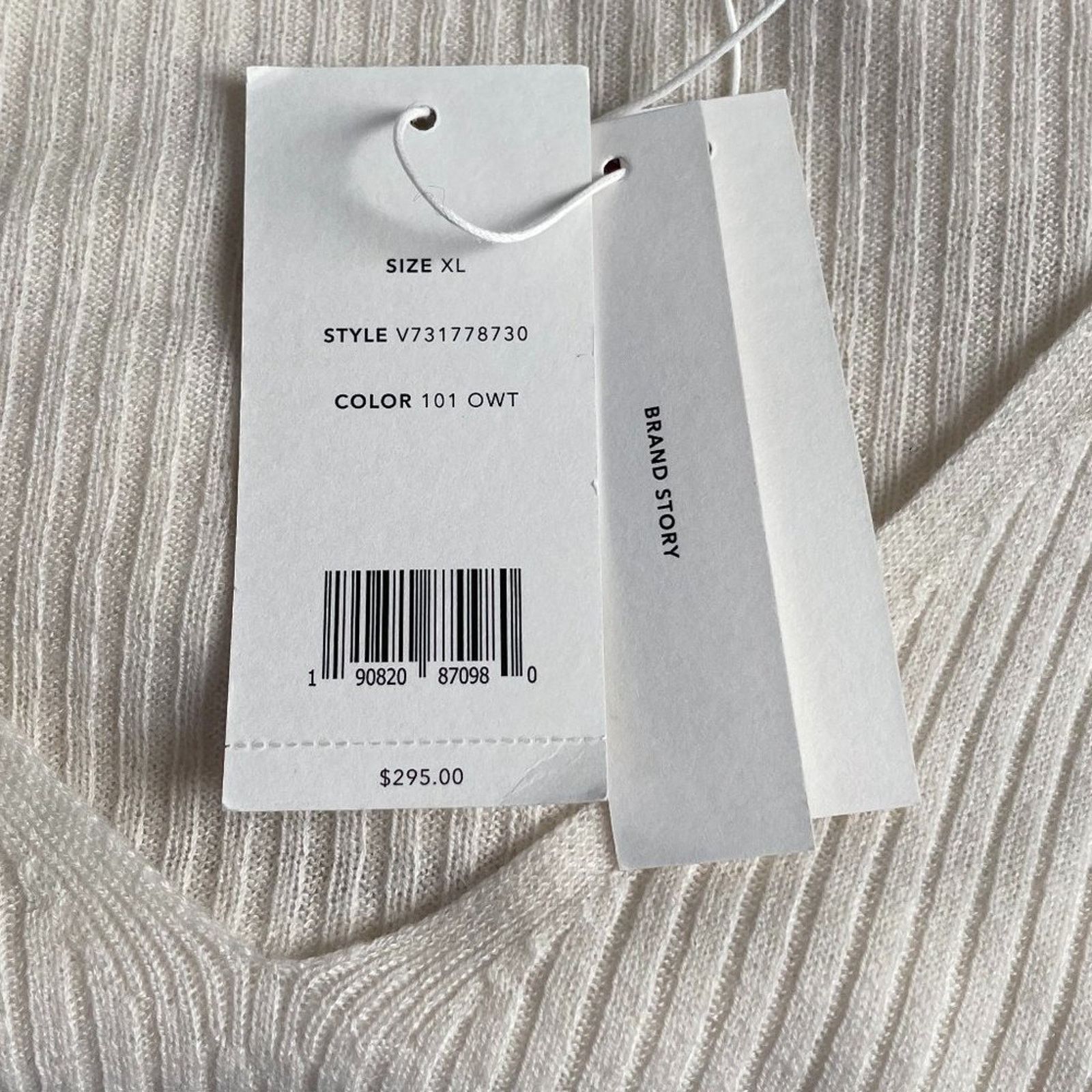 Vince V-Neck Slim Rib Cashmere Sweater from VINCE Size XL / US 12-14 / IT 48-50 - 7 Thumbnail