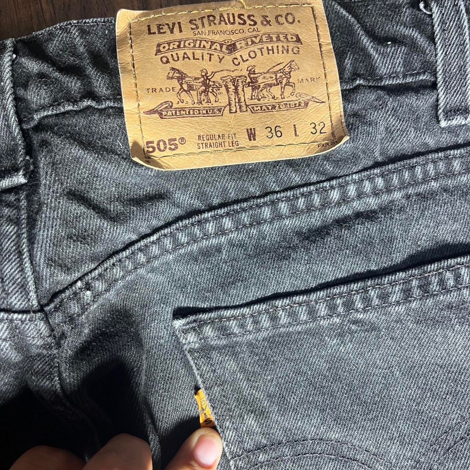 Levi's Vintage Levi’s 1997 Orange Tab 505 Jeans Size US 36 / EU 52 - 2 Thumbnail