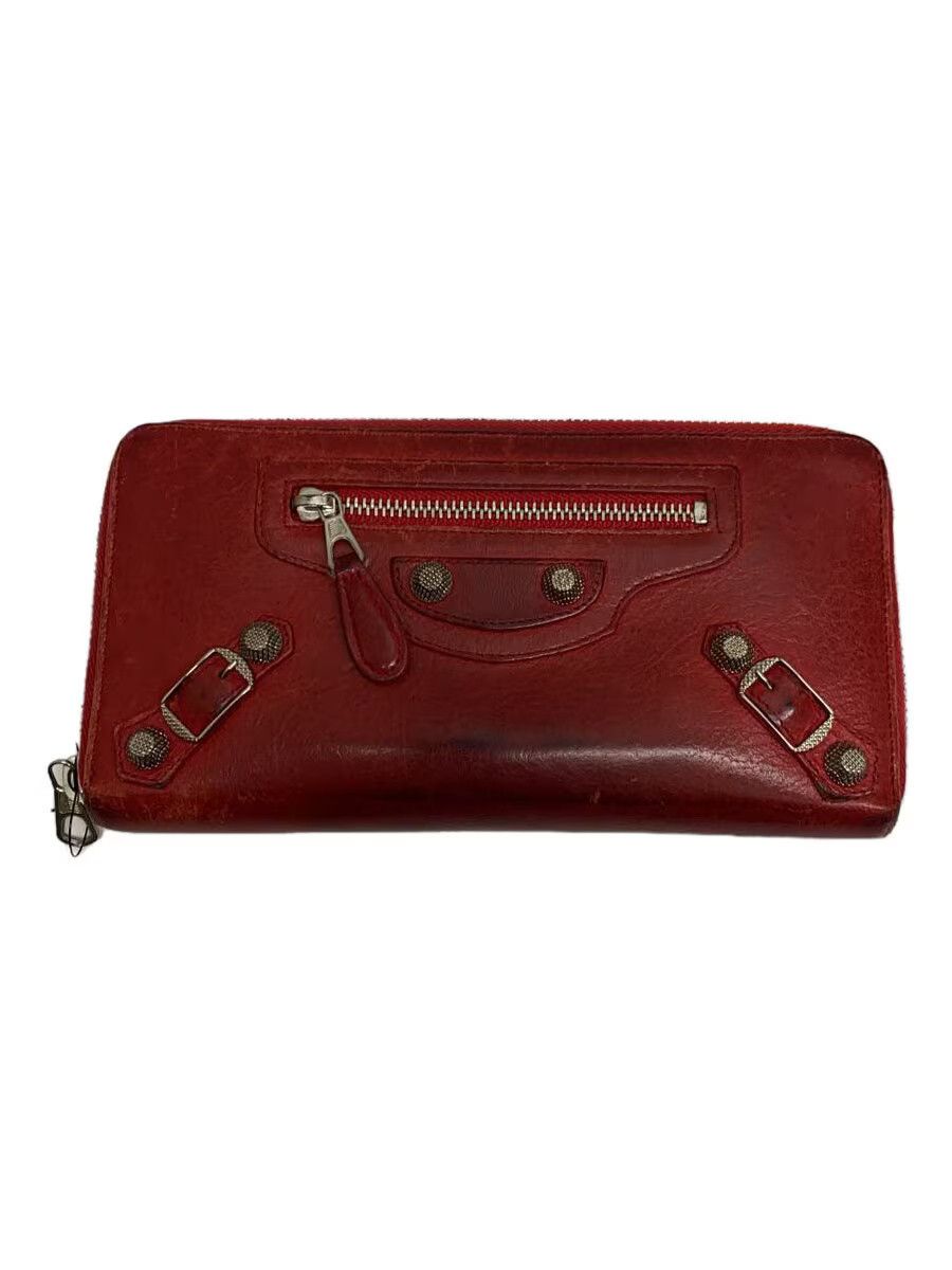 小物 BALENCIAGA archive giant leather wallet BALENCIAGA Smooth Calfskin Metallic Patent Giant 12 Silver