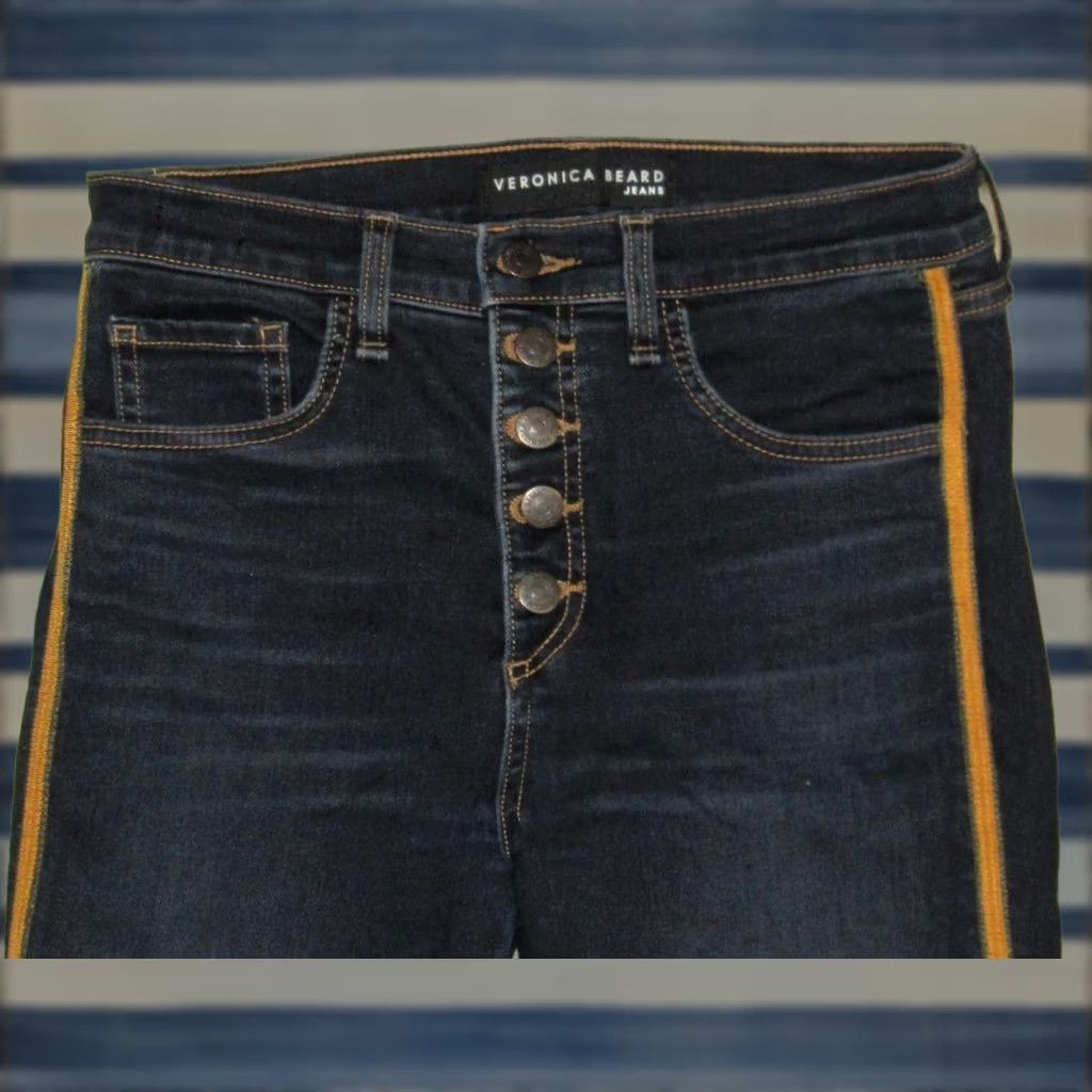 Veronica Beard VERONICA BEARD Debbie 10" Skinny Jeans 26 Women's Jeans Blue 26 Skinny Size 26" / US 2 / IT 38 - 1 Thumbnail