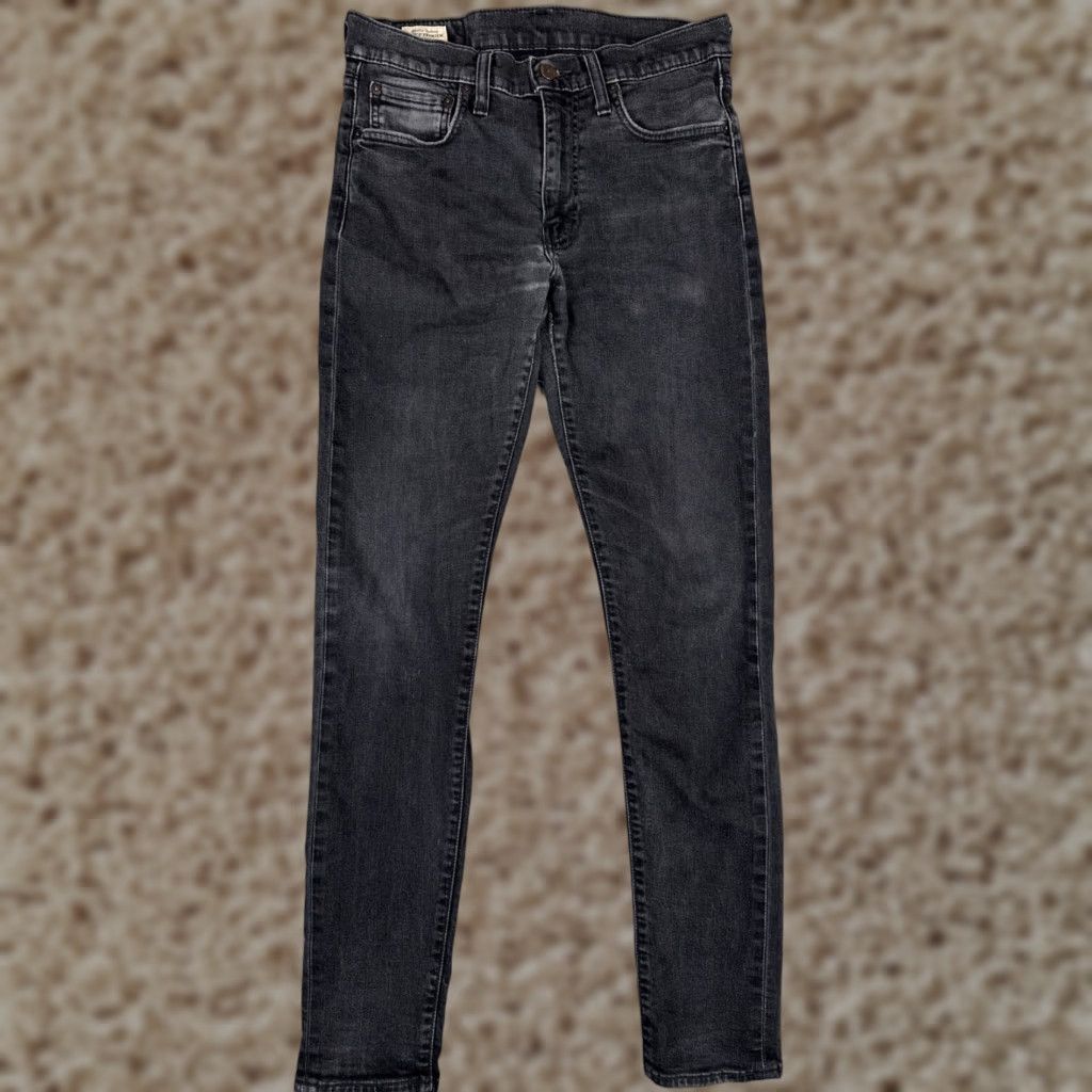 Levi's Levis Premium Jeans Adult 32 Black Denim Skinny Tapered Fit Flex 30x32 Big E Size US 32 / EU 48 - 1 Thumbnail