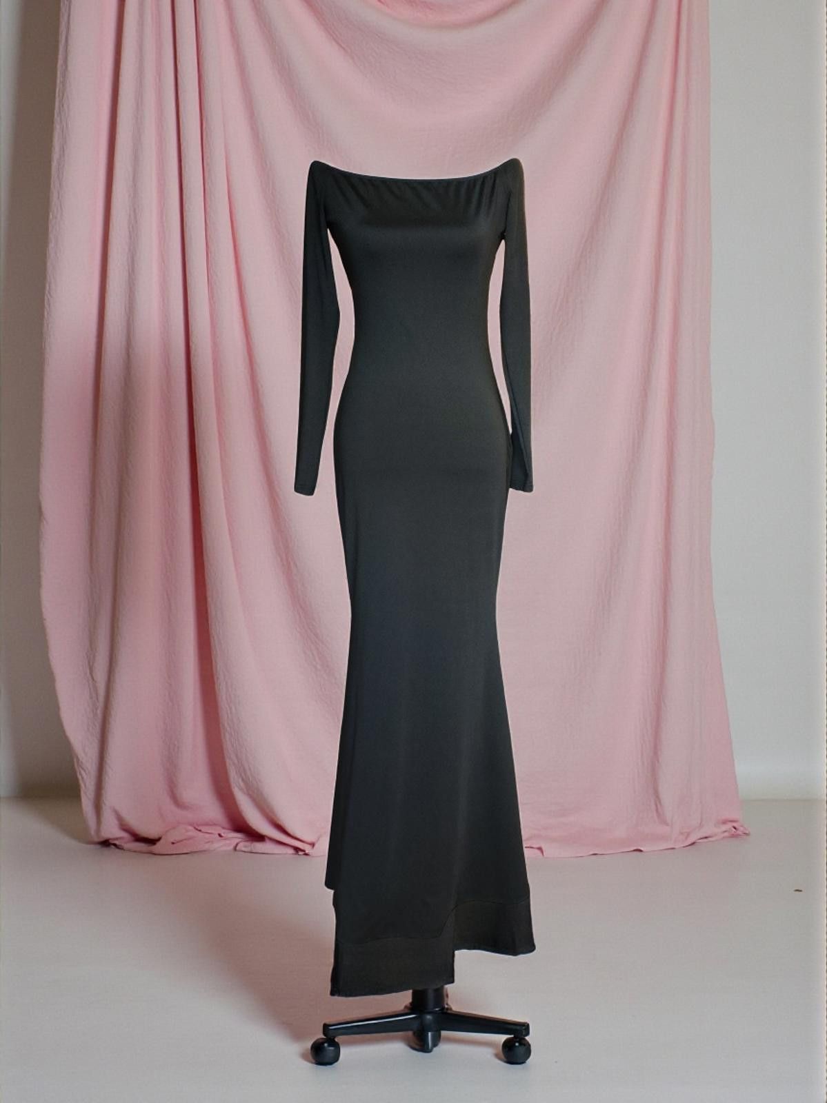 Genetic Manipulation Shinichiro Kuriya Elegant Black Long Sleeve Maxi Dress Size Medium Size M / US 6-8 / IT 42-44 - 3 Thumbnail