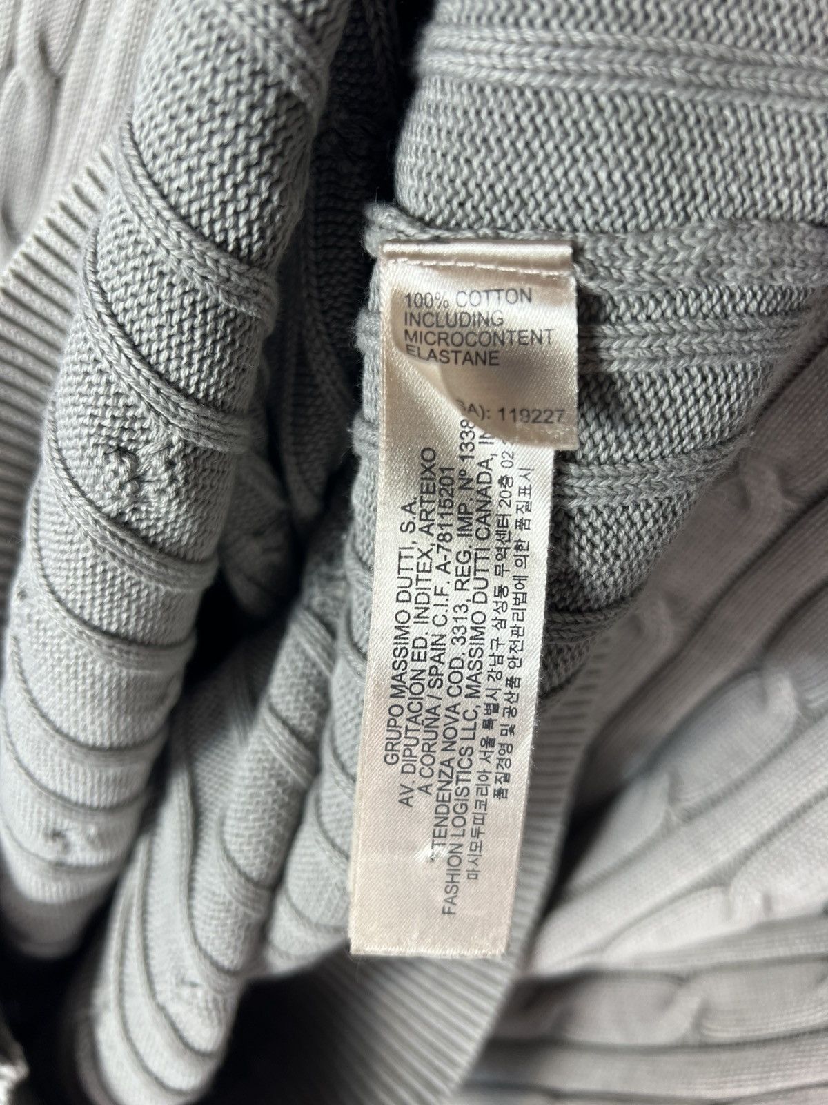 Massimo Dutti Massimo Dutti Luxury Cotton Cable Knit Jumper Sweater Size US M / EU 48-50 / 2 - 8 Thumbnail