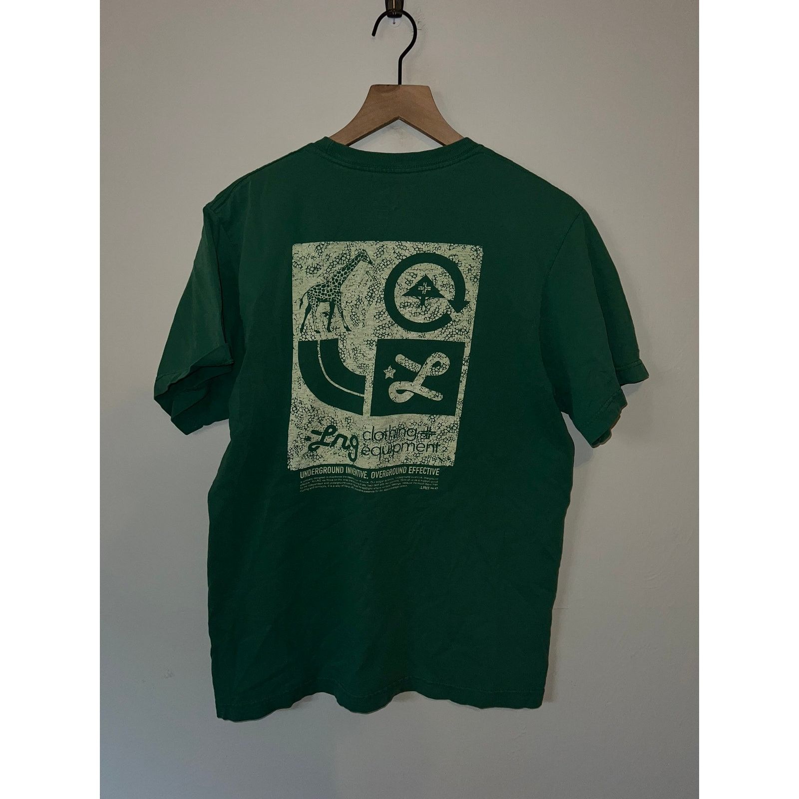 LRG Y2K LRG Green Shirt Underground Inventive Shirt Tee L Large Size US L / EU 52-54 / 3 - 5 Thumbnail