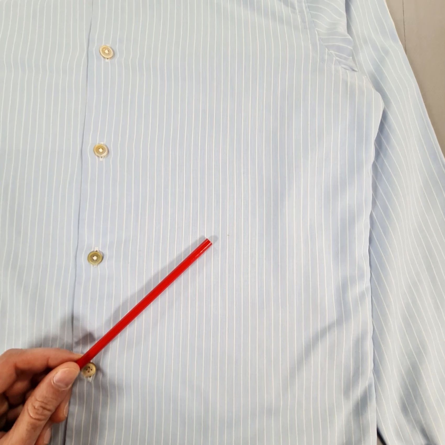 Paul Smith Paul Smith Mens Shirt Striped Long Sleeve Cotton Button-Up 15.5 M Blue Casual Vintage No Shirt Mens Regular Size M Size US M / EU 48-50 / 2 - 4 Thumbnail