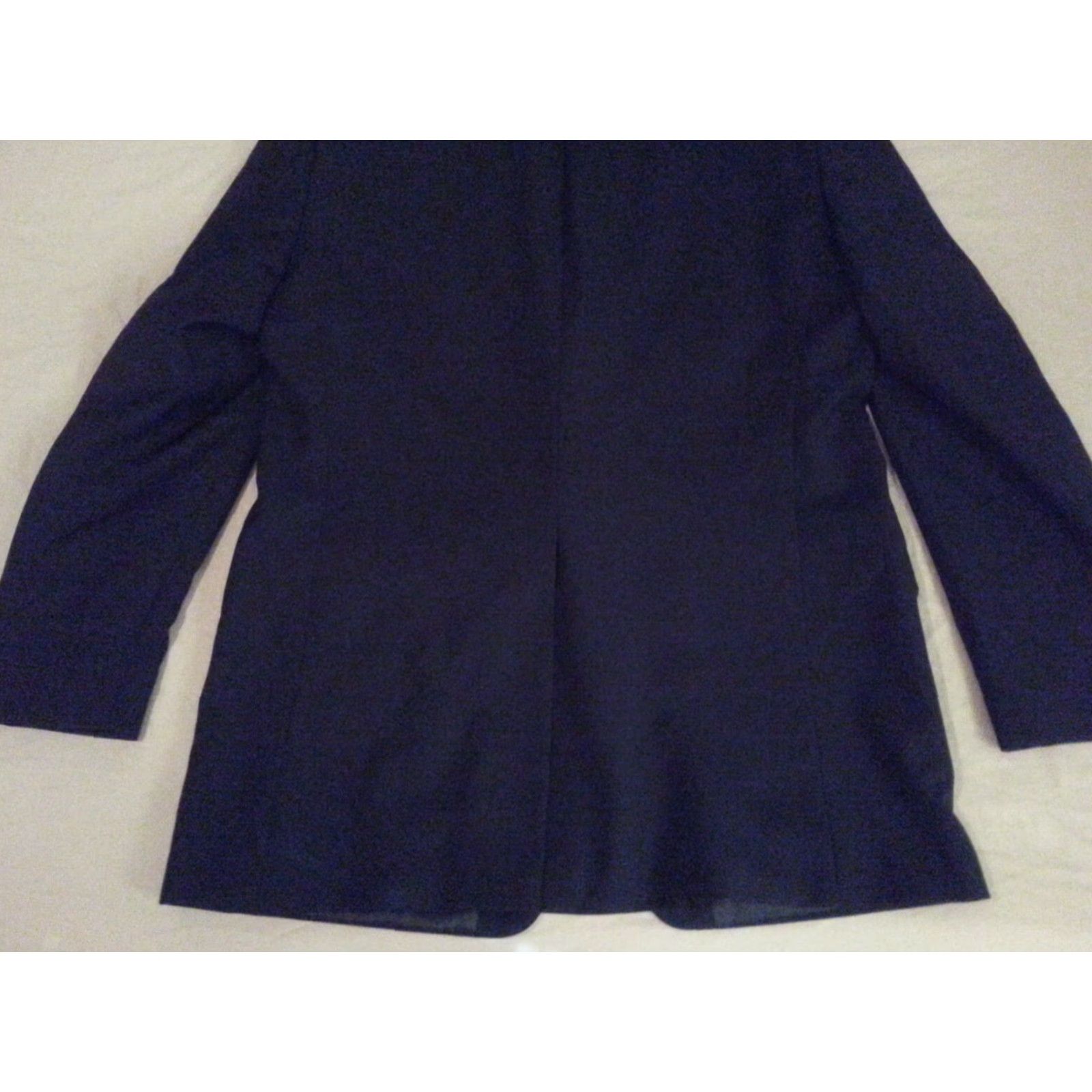 Michael Kors VINTAGE? Michael Kors Wool Sports Jacket Blazer 42L Navy Blue Mens Jacket Blazer Wool MK Sports Blue 42L Mens Size 42R - 3 Thumbnail