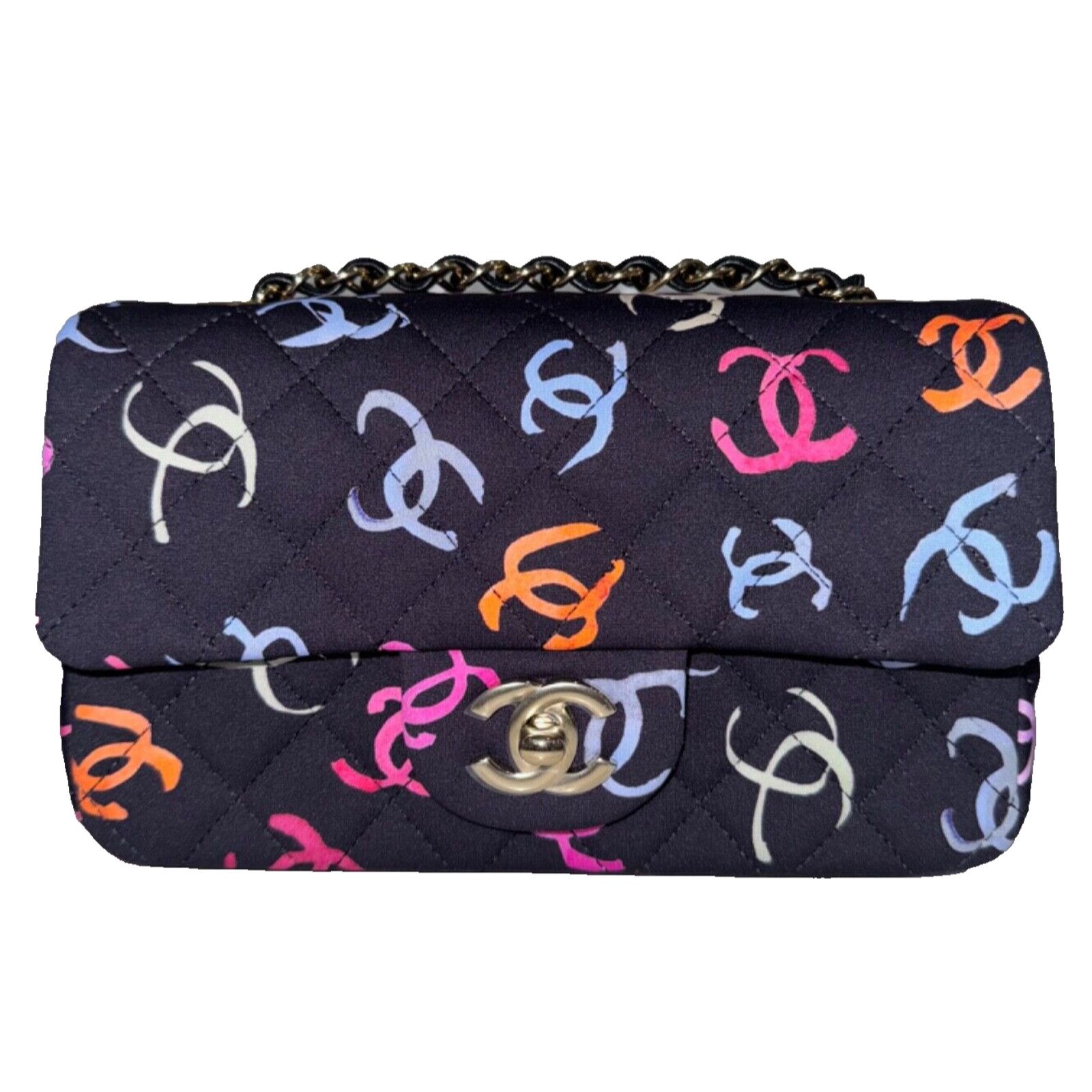 Chanel Chanel Logo Mini Flap Rectangle CC Shoulder Crossbody Bag Size ONE SIZE - 1 Thumbnail