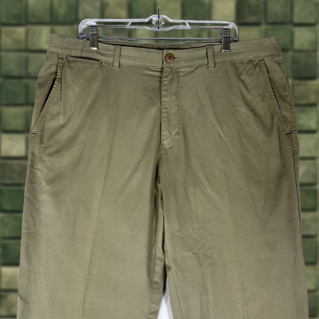 Tommy Bahama Tommy Bahama Flat Front Chino Pants Men 38x30 Beige Khaki Golf Stretch Tencel Size US 38 / EU 54 - 1 Thumbnail