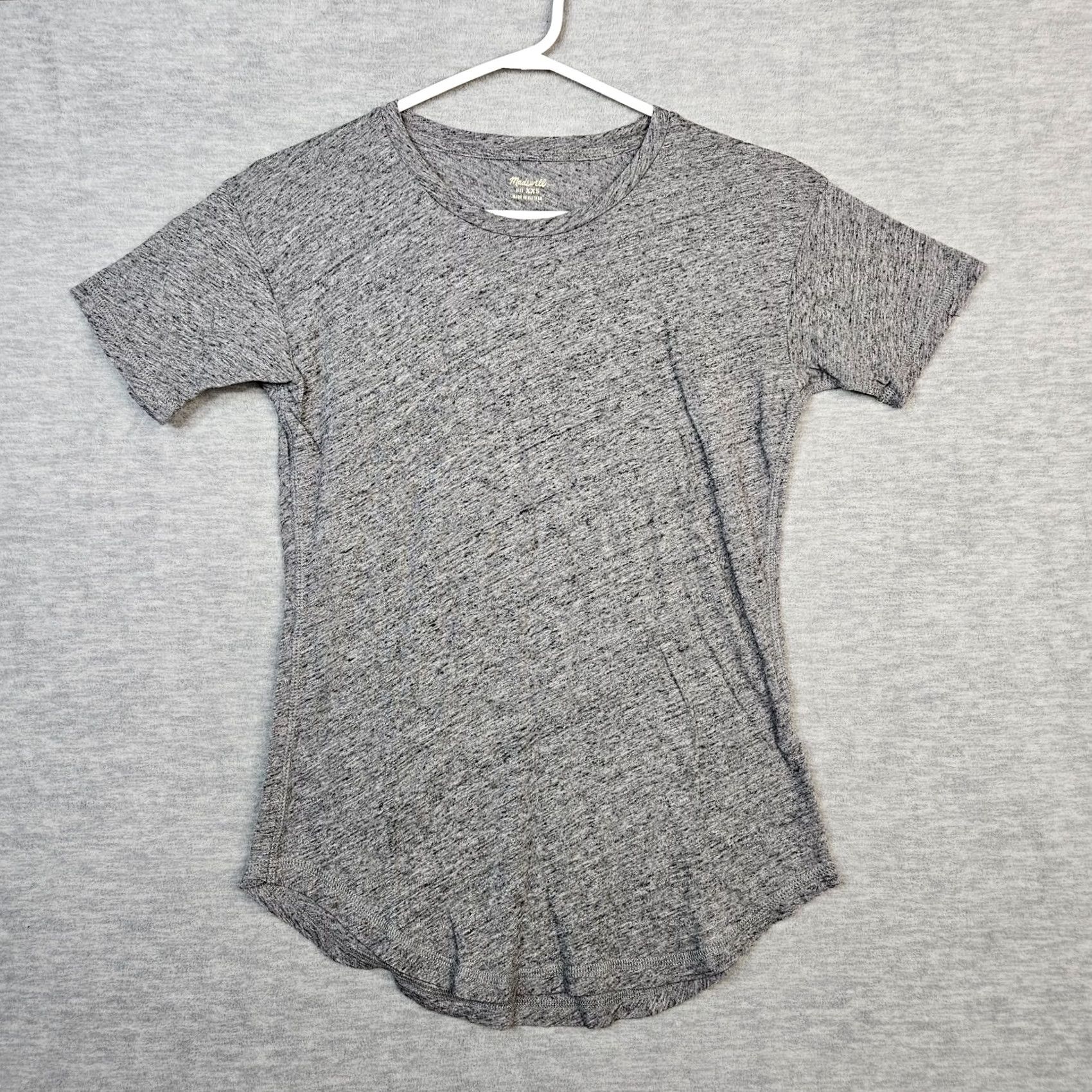 Madewell Madewell Women's XXS Gray Round neck Casual Short Sleeve Tee Size 24" / US 00 / IT 34 - 2 Thumbnail