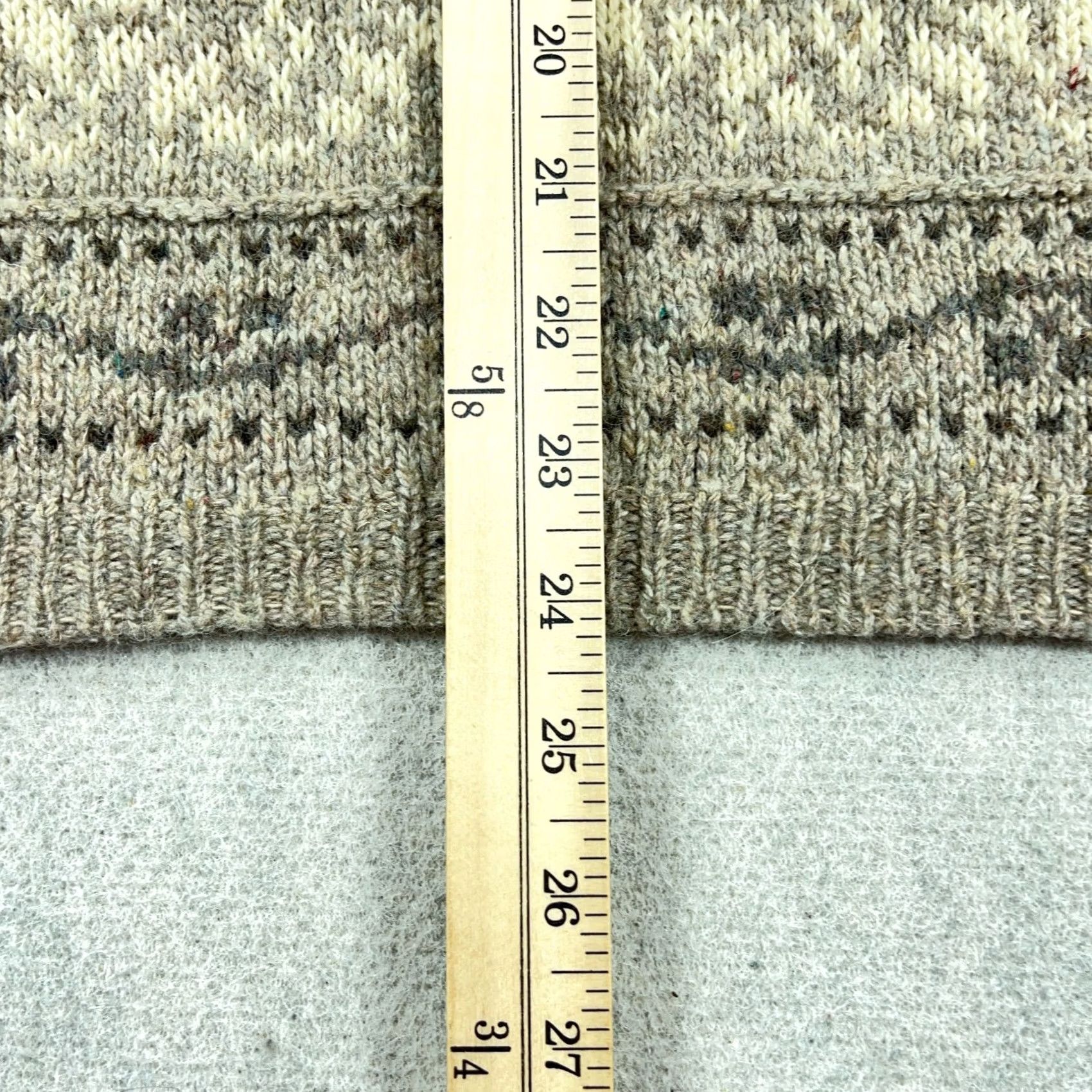 Eddie Bauer VINTAGE Eddie Bauer Sweater Women Large Tan Wool Knit Nordic 90s USA Fair Isle Size L / US 10 / IT 46 - 6 Thumbnail