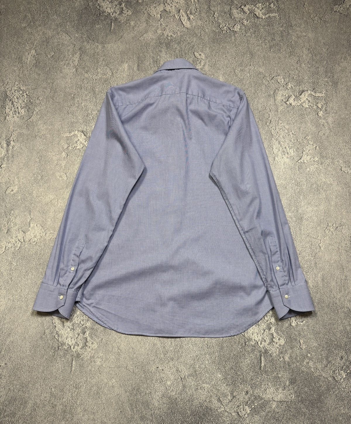 Canali Canali Shirt Men Size L Check Long Sleeve Button Up Blue Size US L / EU 52-54 / 3 - 6 Thumbnail