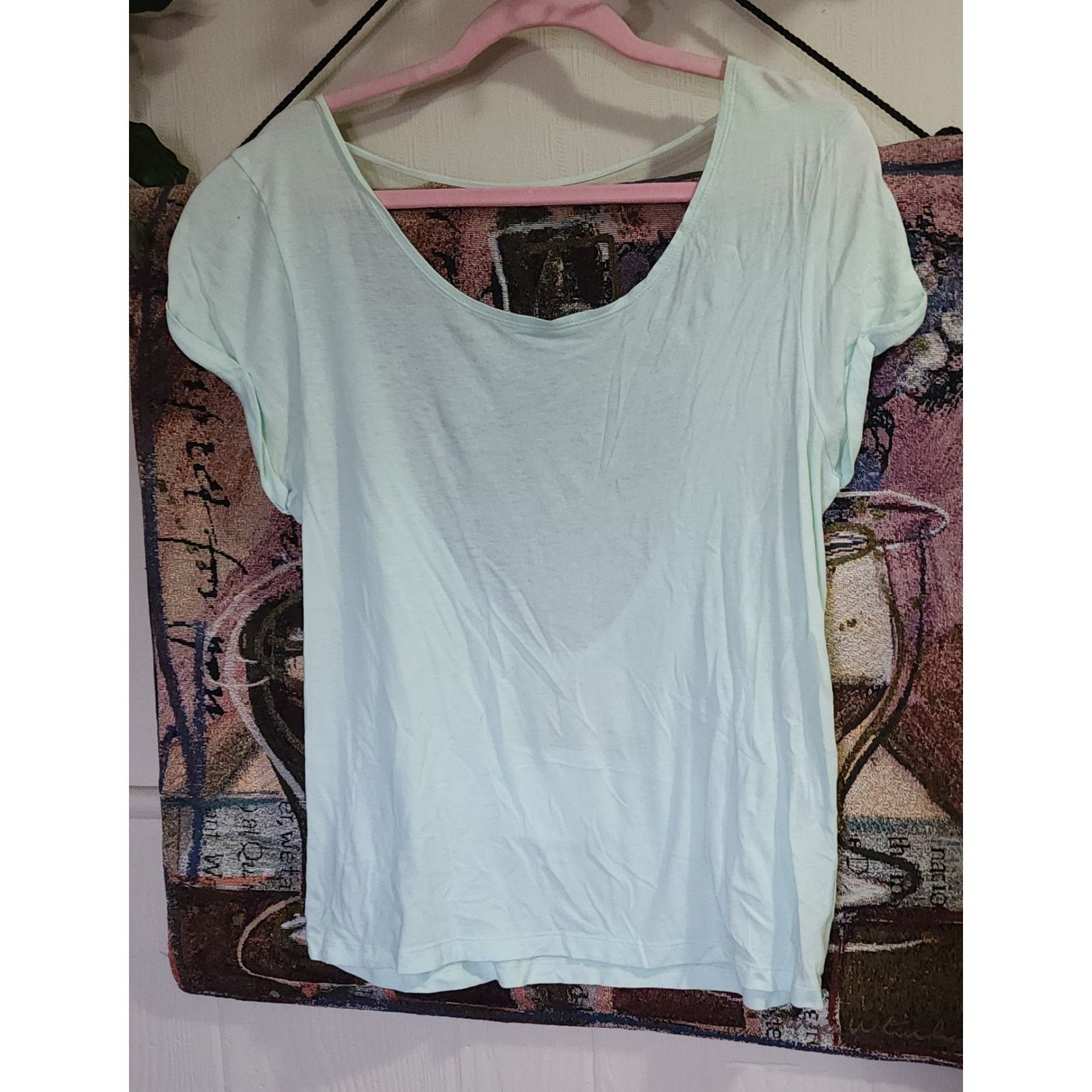 Victoria's Secret PINK Victoria’s Secret low back mint green short sleeved top Size XS / US 0-2 / IT 36-38 - 1 Thumbnail