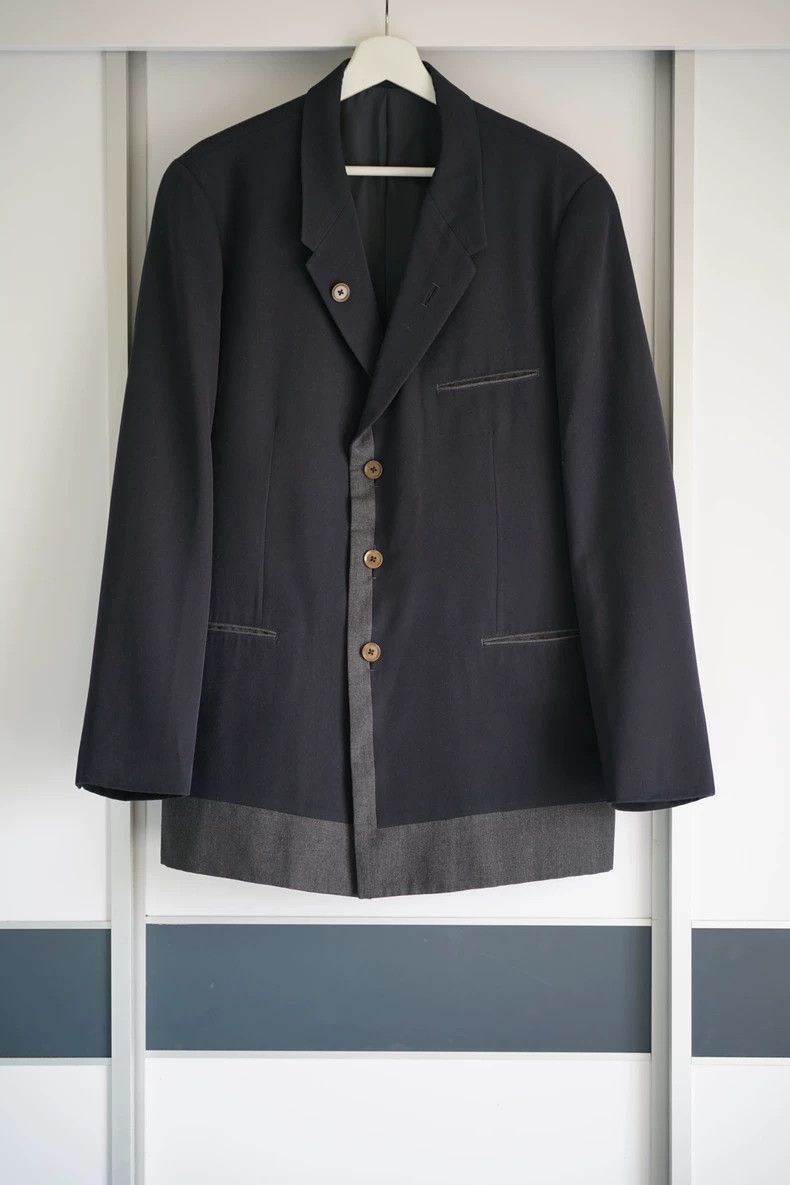 Yohji Yamamoto Yohji Yamamoto 01aw Mafia cashmere patchwork suit-2505 Size US M / EU 48-50 / 2 - 1 Thumbnail
