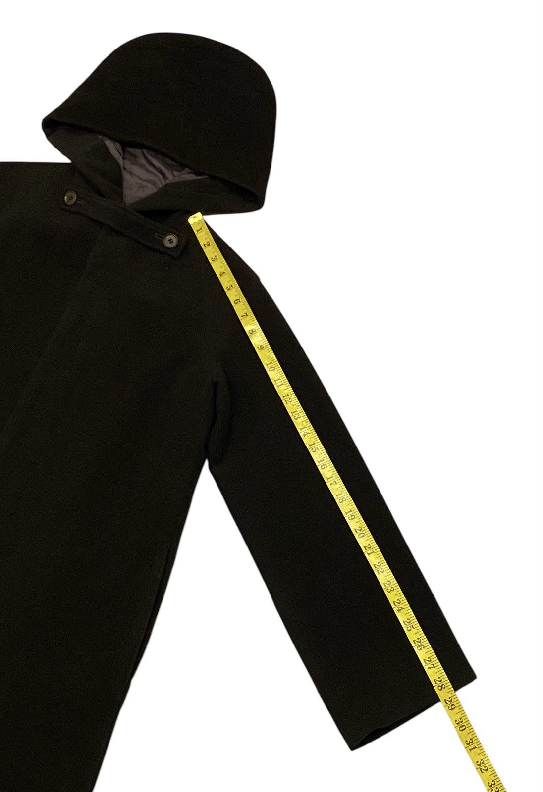 Yohji Yamamoto Y’s Yohji Yamamoto Wool Hoodie Long Coats Size L / US 10 / IT 46 - 16 Thumbnail