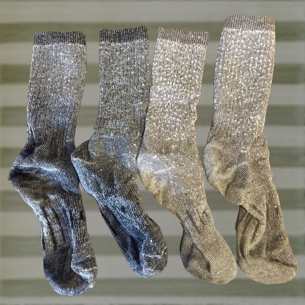 Vintage Wool Socks Men’s Size 9-11 Lot Of 2 Hiking Size ONE SIZE - 1 Thumbnail