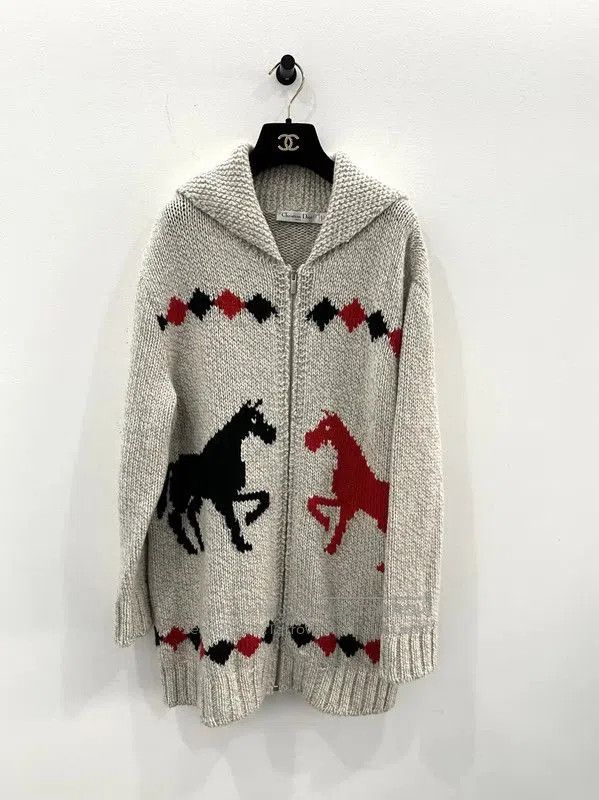 Dior Dior Gray Wool Women's Cardigan . Size XS / US 0-2 / IT 36-38 - 1 Thumbnail