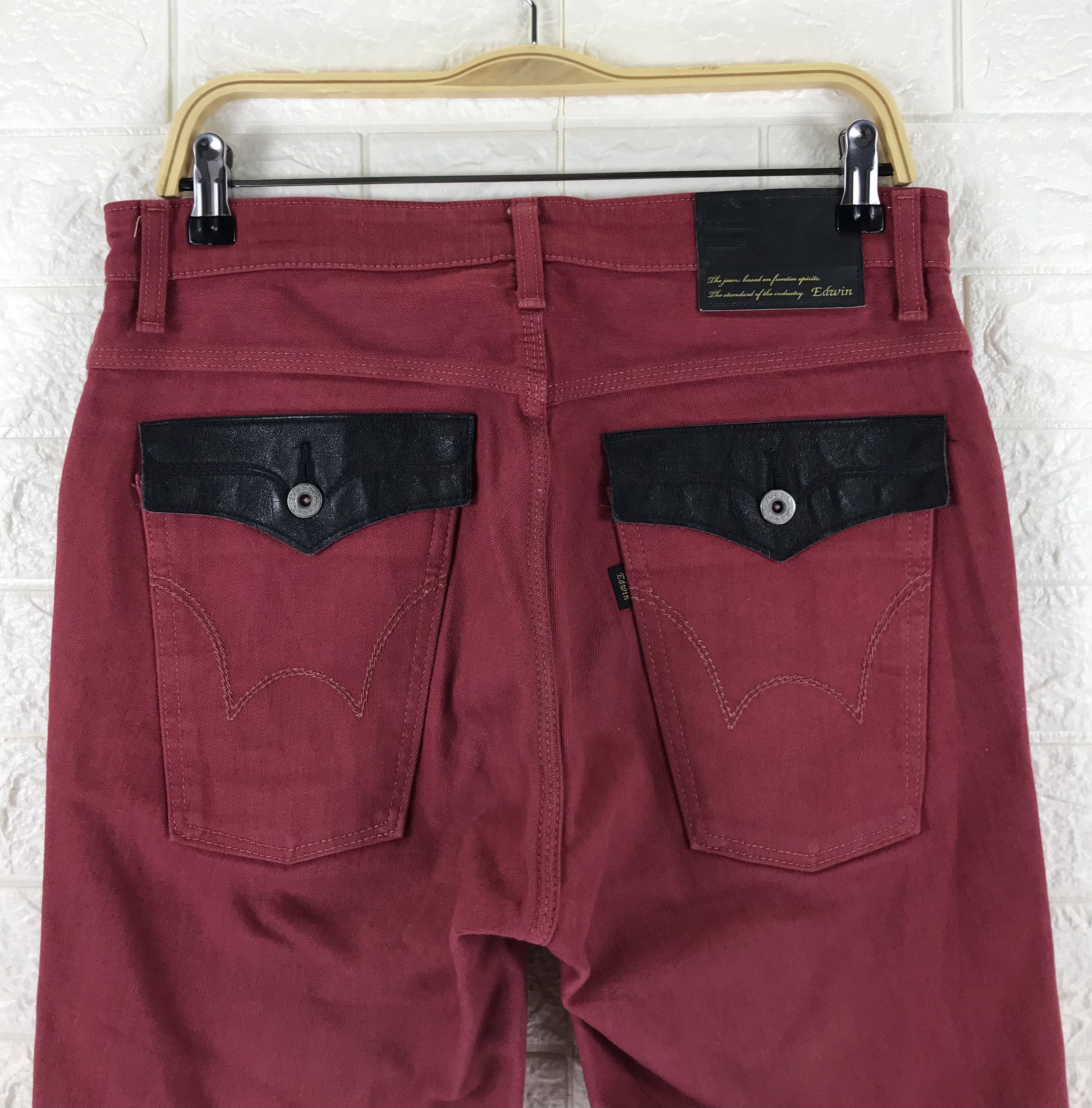 Edwin Vintage Edwin 503 Red Jeans Size US 32 / EU 48 - 6 Thumbnail
