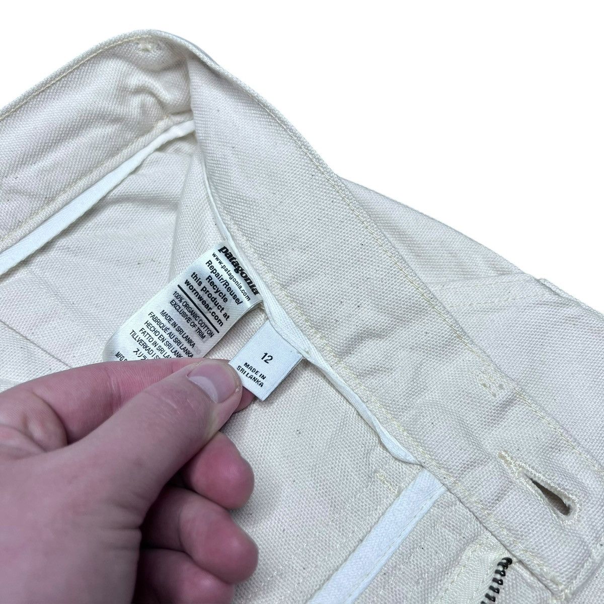 Patagonia Patagonia Stand Up Womens Ivory Natural Organic Cotton Pants Size 34" / US 12 / IT 48 - 5 Thumbnail