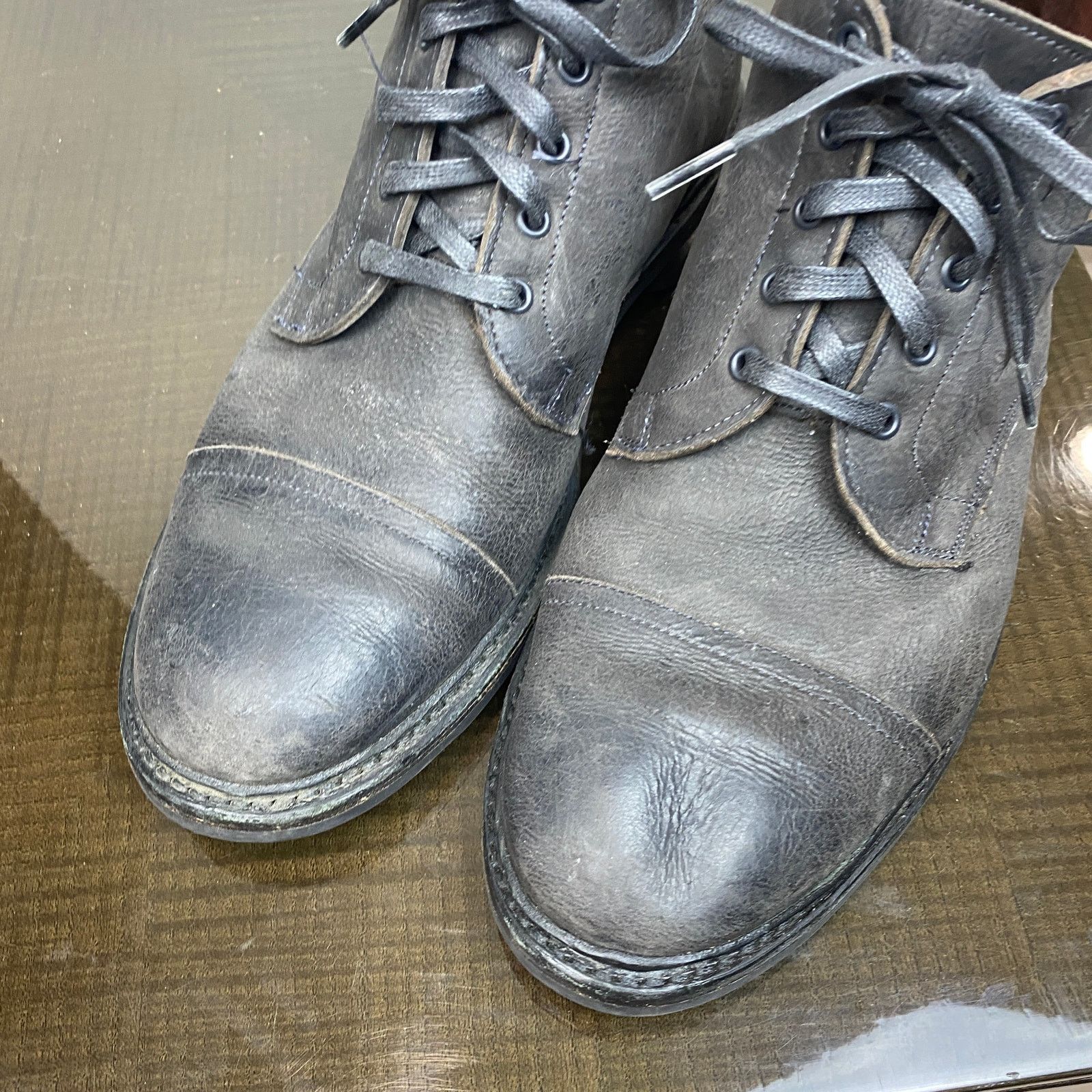 Allen Edmonds Allen Edmonds Patton Cap Toe Leather Boot Dainite Sole 11D Size US 11 / EU 44 - 10 Thumbnail