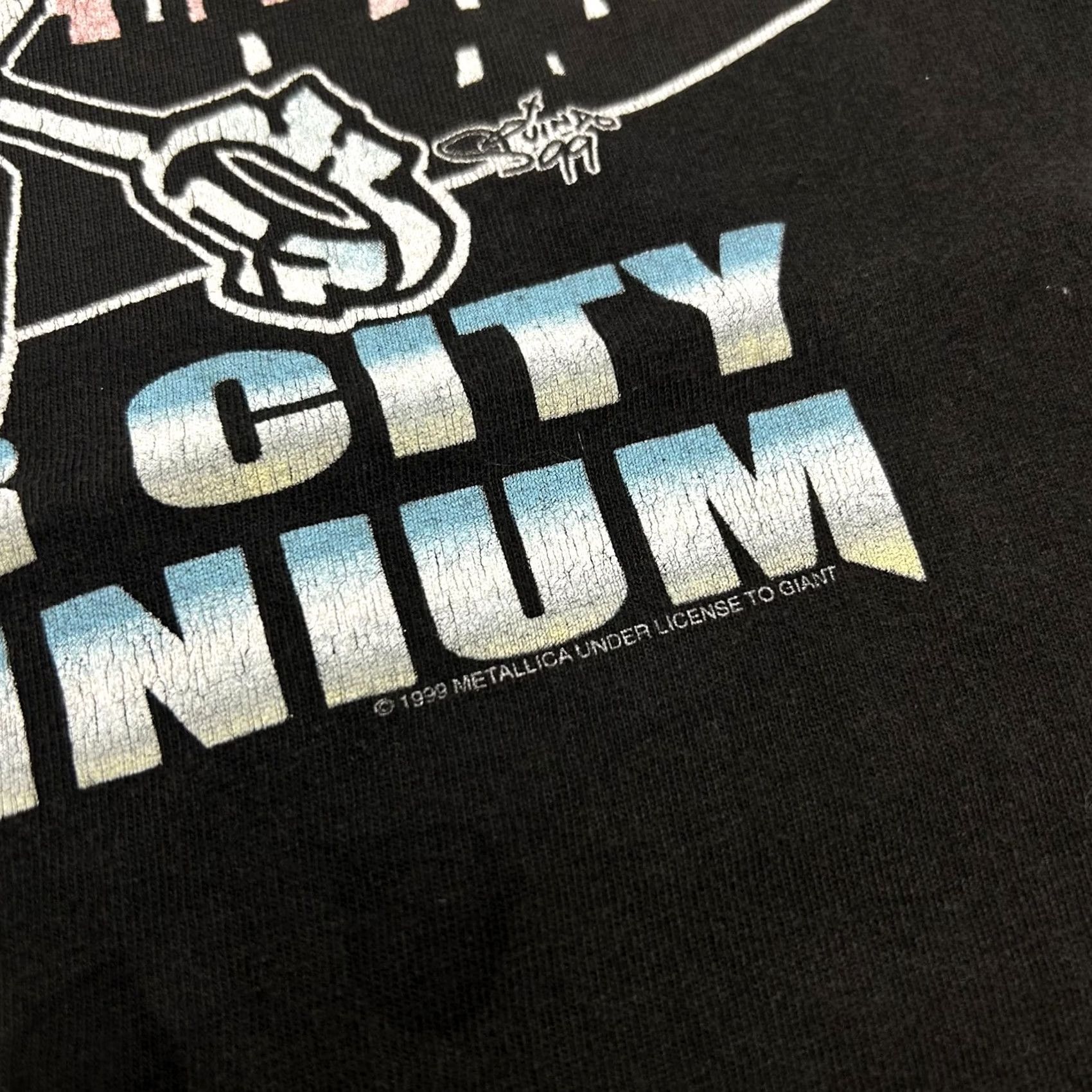 Vintage Vintage Metallica Shirt Mens Large Motor City Millennium Black Concert Tour 90s Size US L / EU 52-54 / 3 - 6 Thumbnail
