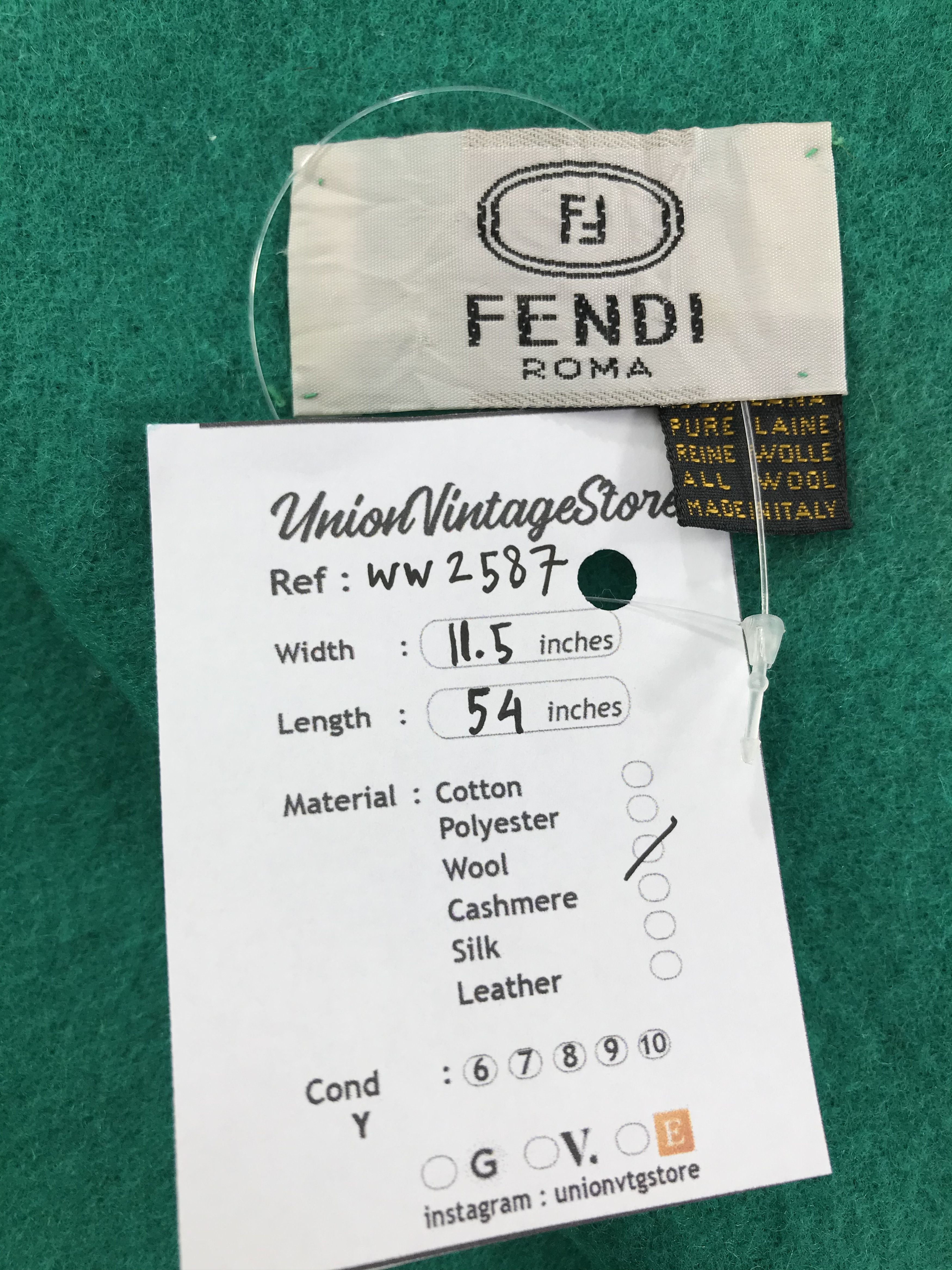 Fendi × Vintage Fendi Scarf / Muffler / Neckwear - WW2587 Size ONE SIZE - 5 Thumbnail
