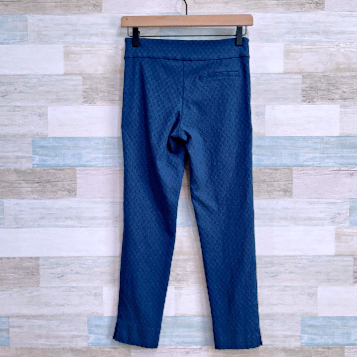 J. Jill Magaret M Jacquard Slimming Pants Blue Pull On Mid Small Size 26" / US 2 / IT 38 - 3 Thumbnail