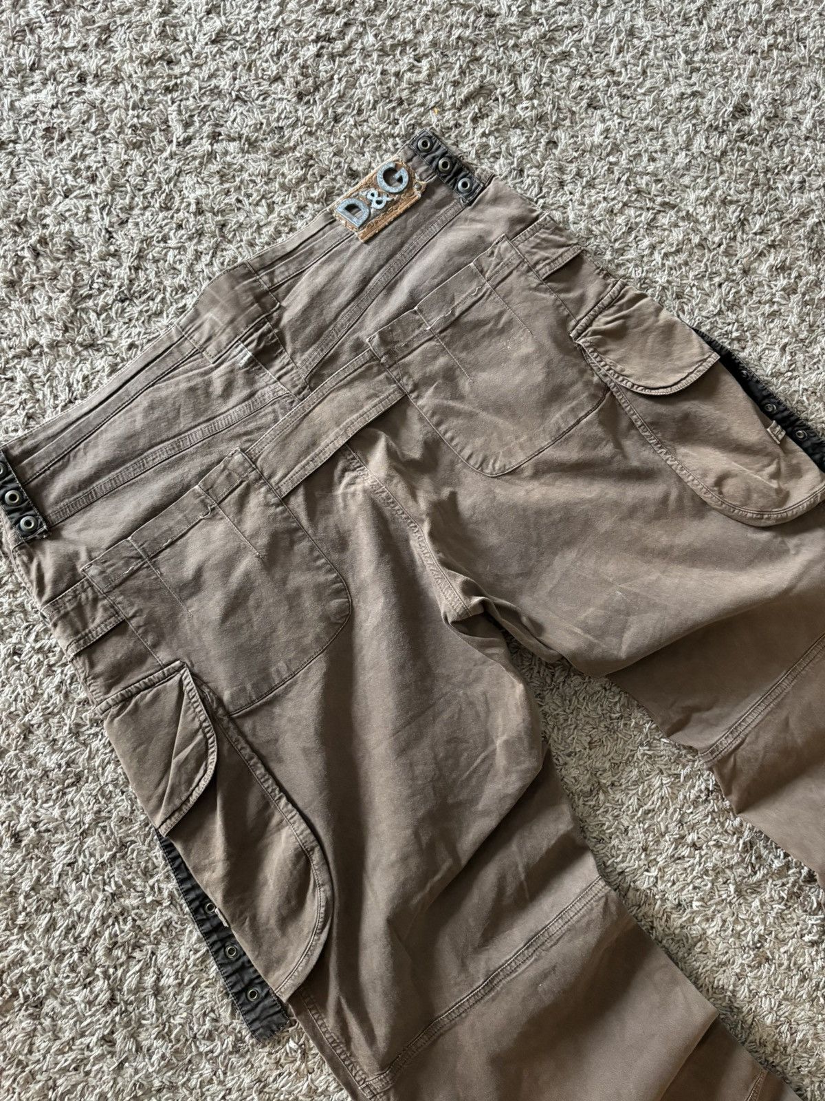 Dolce & Gabbana Ss03 brown dolce & gabbana cargo pants Size US 40 / EU 56 - 10 Thumbnail