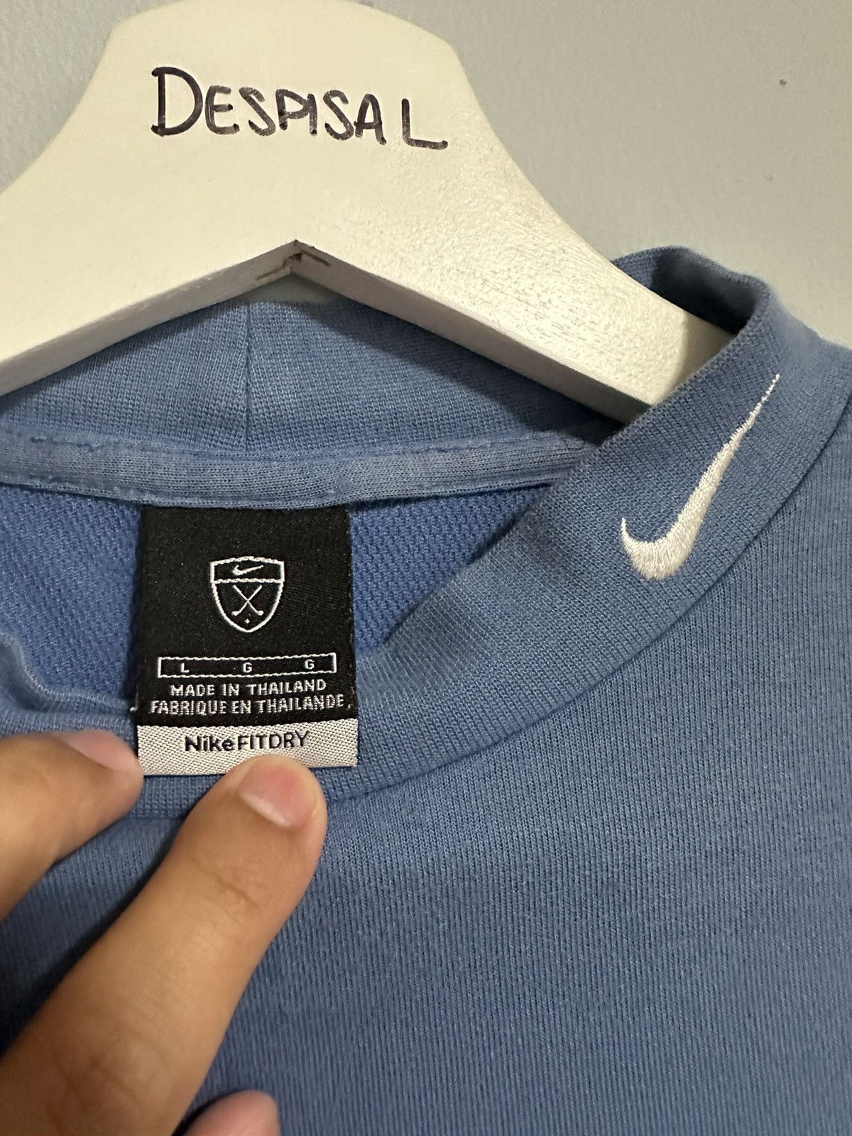 Vintage Nike Embroidered Neck Logo L/S Size US L / EU 52-54 / 3 - 1 Thumbnail