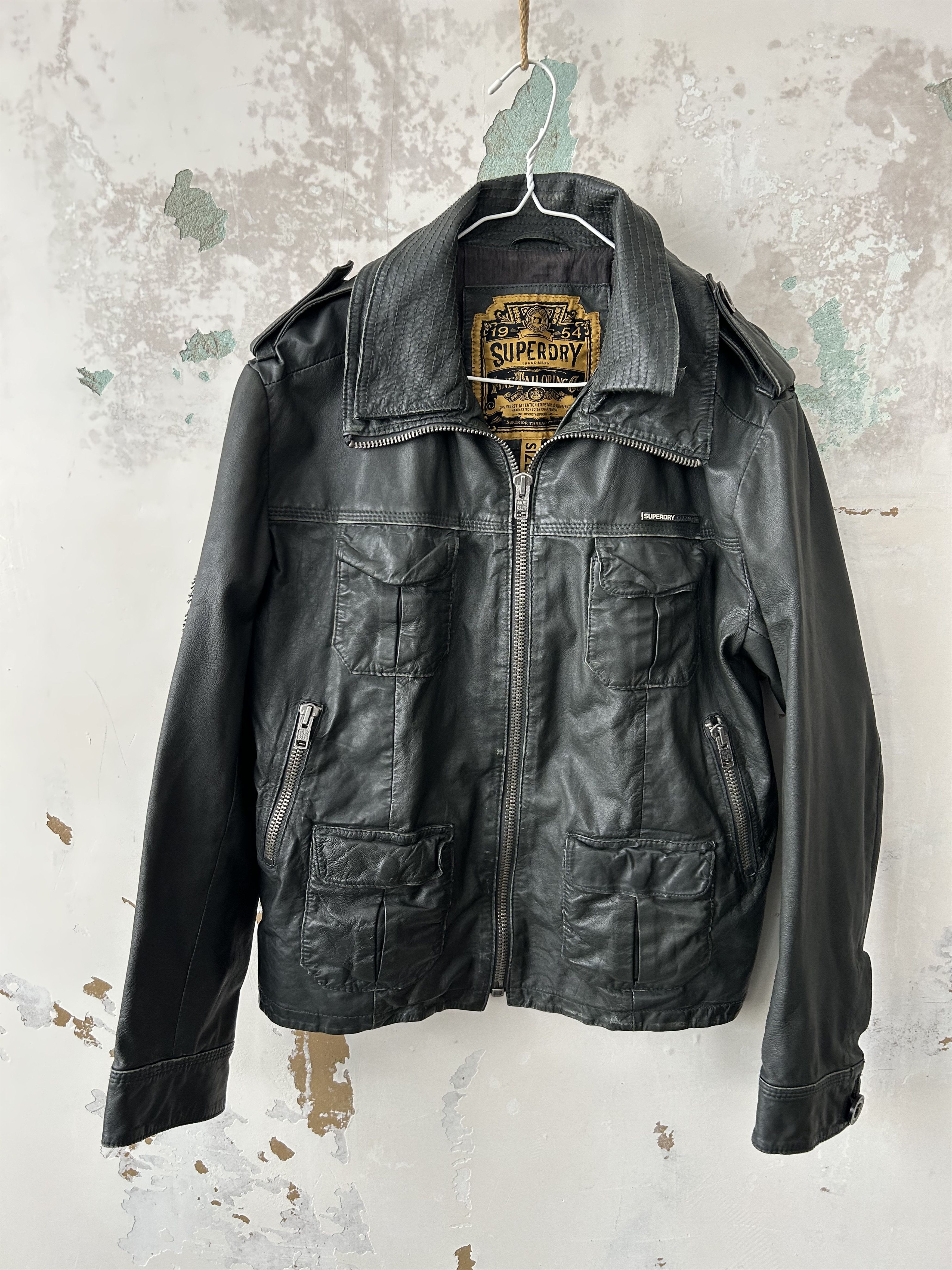 Superdry Superdry Vintage Leather Jacket Size XL Size US XL / EU 56 / 4 - 1 Thumbnail