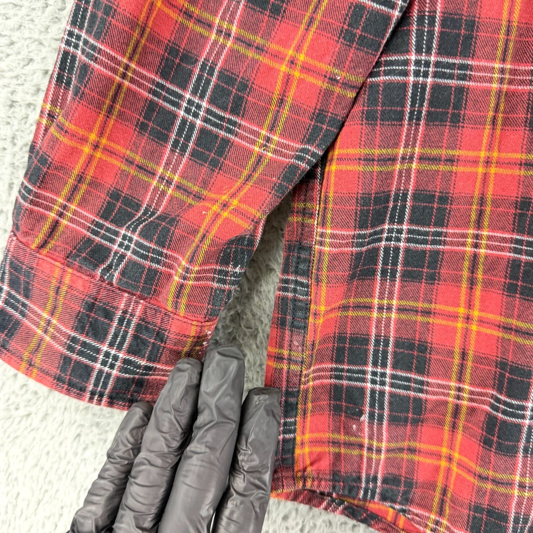 Vintage Duluth Trading Co. Button-Down Shirt Mens Large Red Plaid Flannel Long Sleeve Size US L / EU 52-54 / 3 - 3 Thumbnail