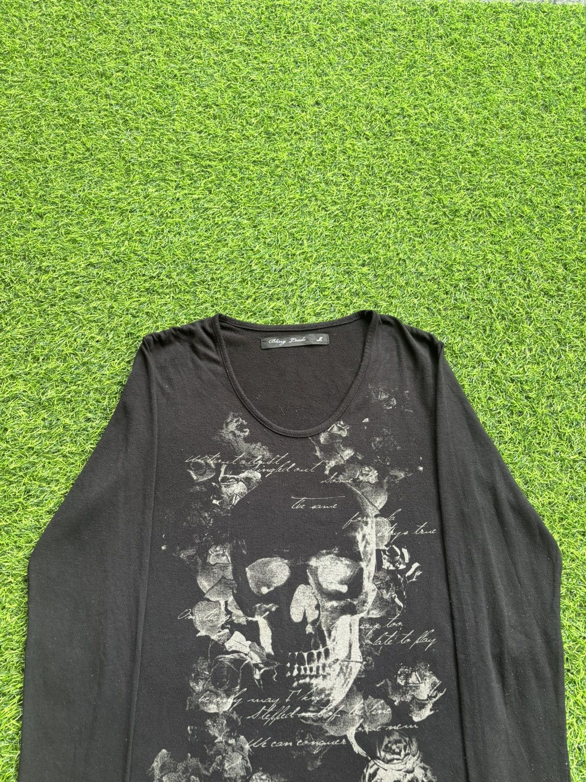 If Six Was Nine Y2k Bling Lead Skull Ifsixwasnine Punk style longsleeve Size US M / EU 48-50 / 2 - 4 Thumbnail