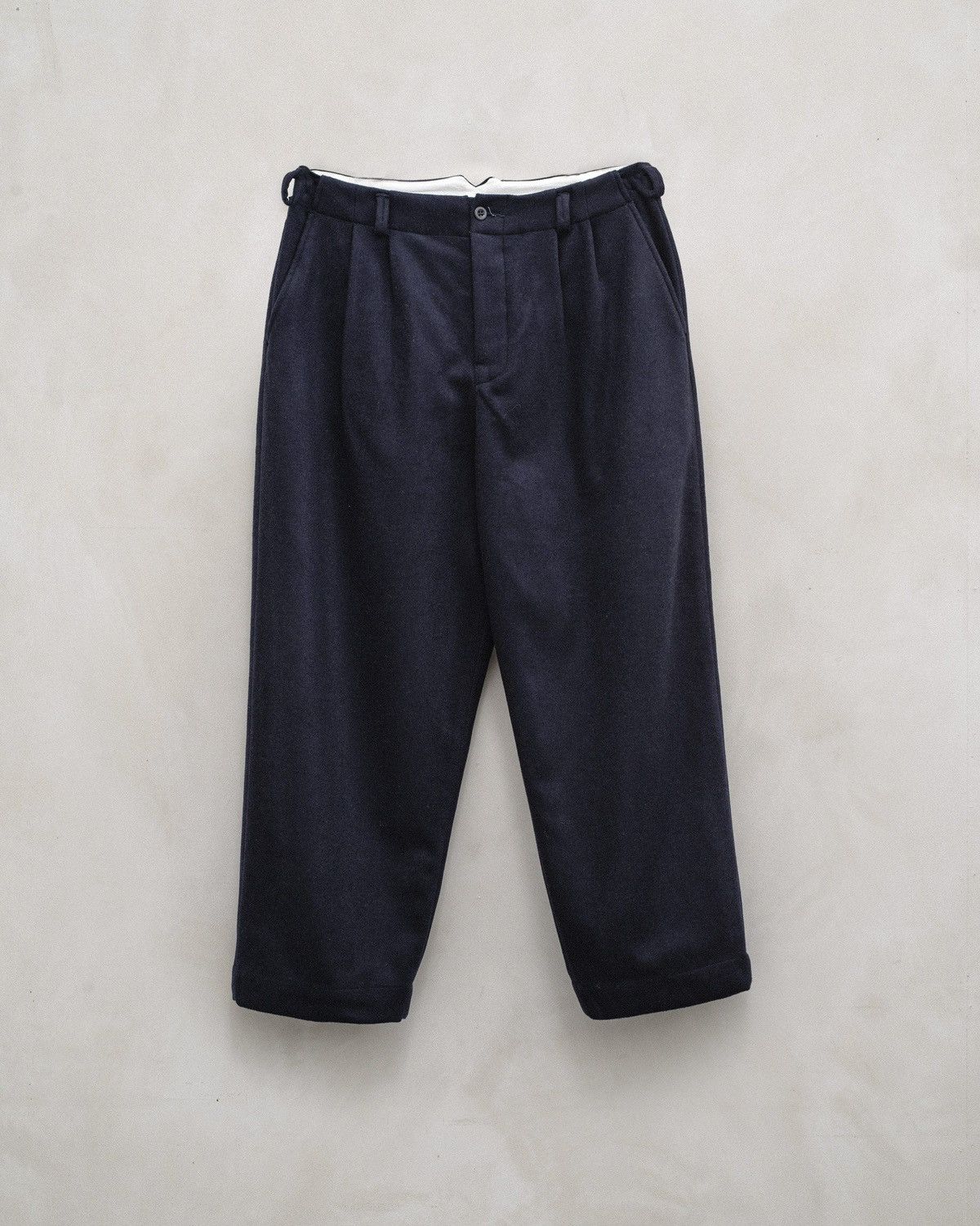 Evan Kinori Evan Kinori Brushed Wool/Cashmere Flannel Two Pleat Pant Size US 32 / EU 48 - 1 Thumbnail