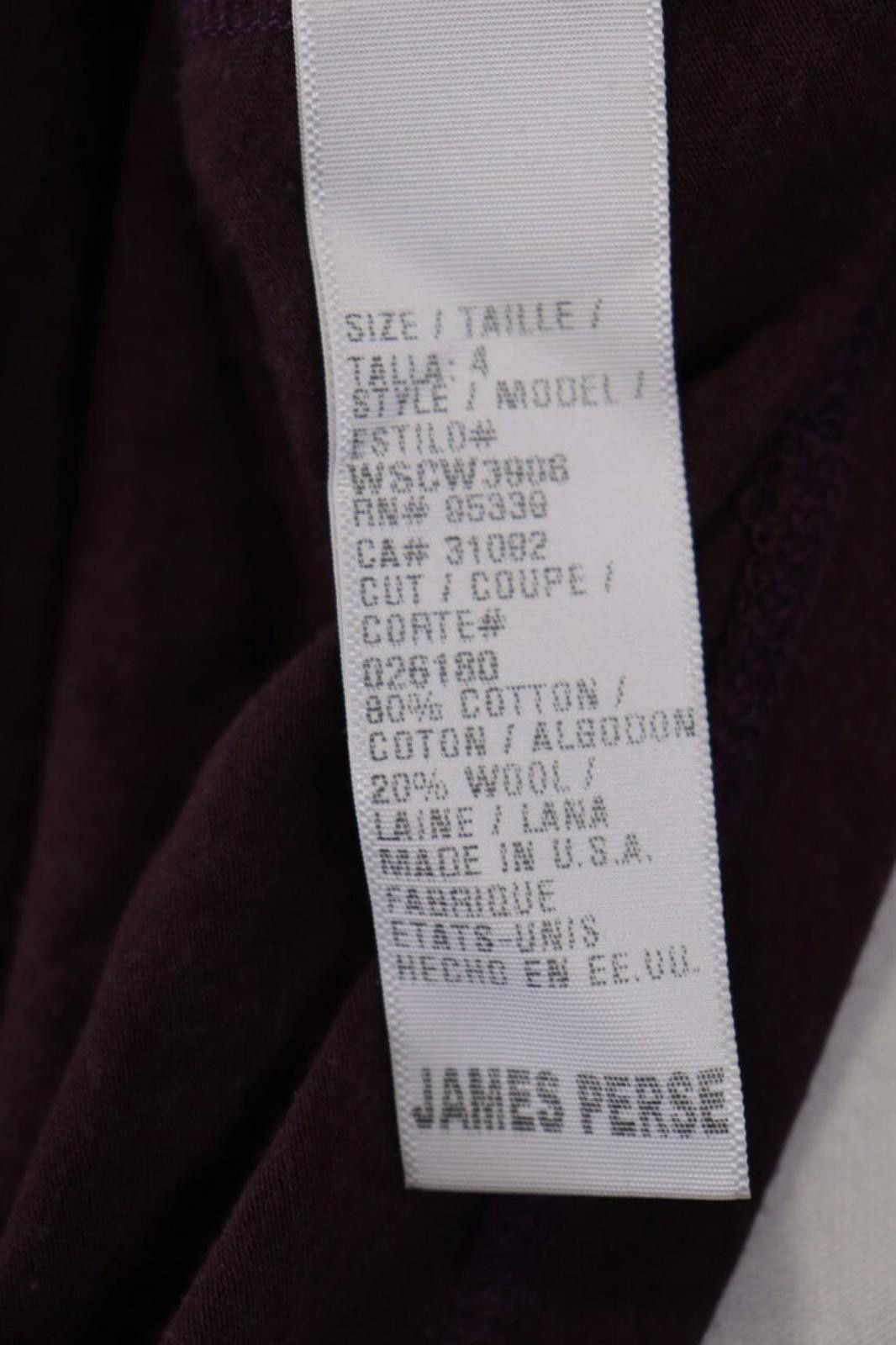 James Perse Standart James Perse Purple Cotton Wool Knit Blouse Size 4 Size S / US 4 / IT 40 - 12 Thumbnail