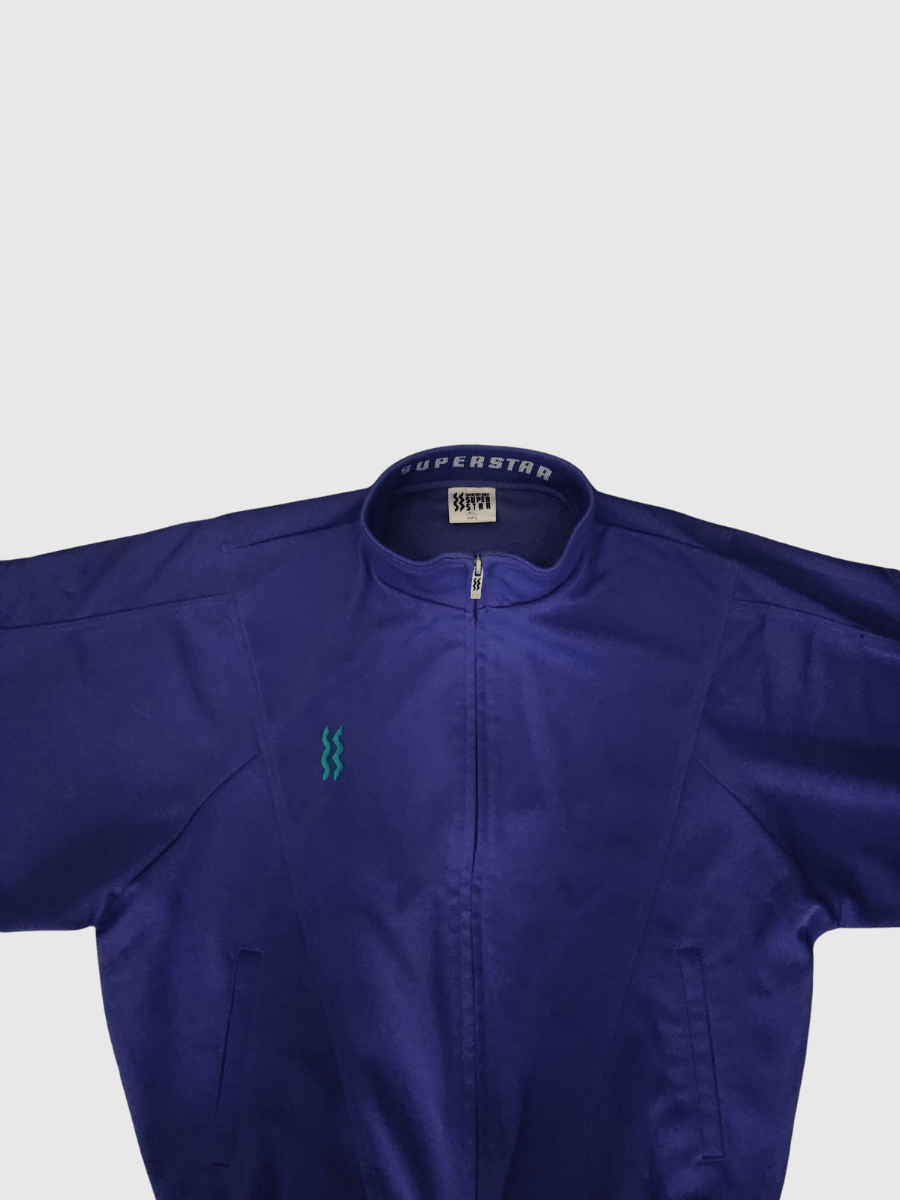 Mizuno 80s-90s Mizuno Super Star Exercise Unit Purple Neon Jacket Size S / US 4 / IT 40 - 2 Thumbnail
