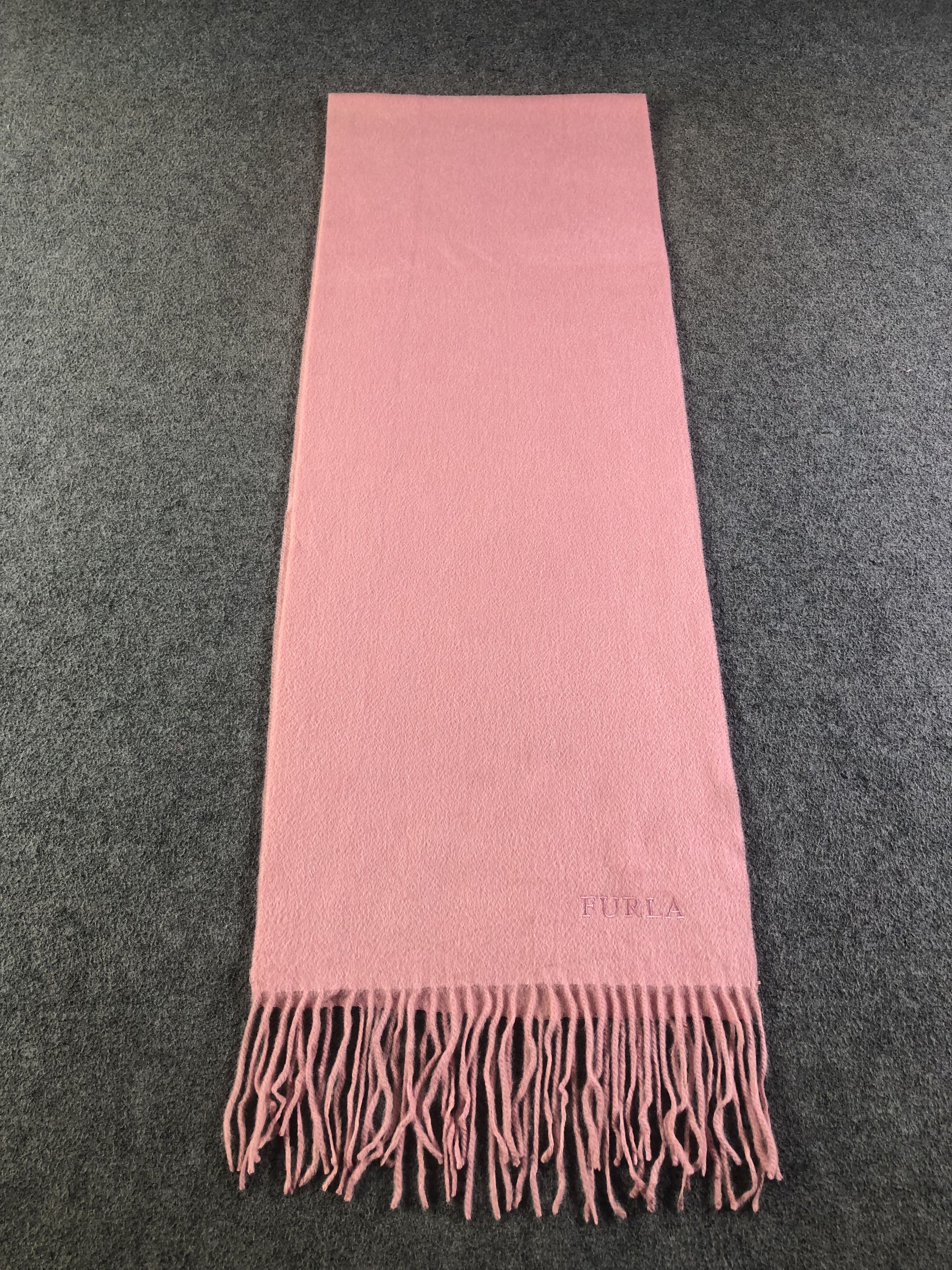 Furla × Vintage Furla Cashmere Scarf / Muffler / Neckwear SS1298 Size ONE SIZE - 2 Thumbnail