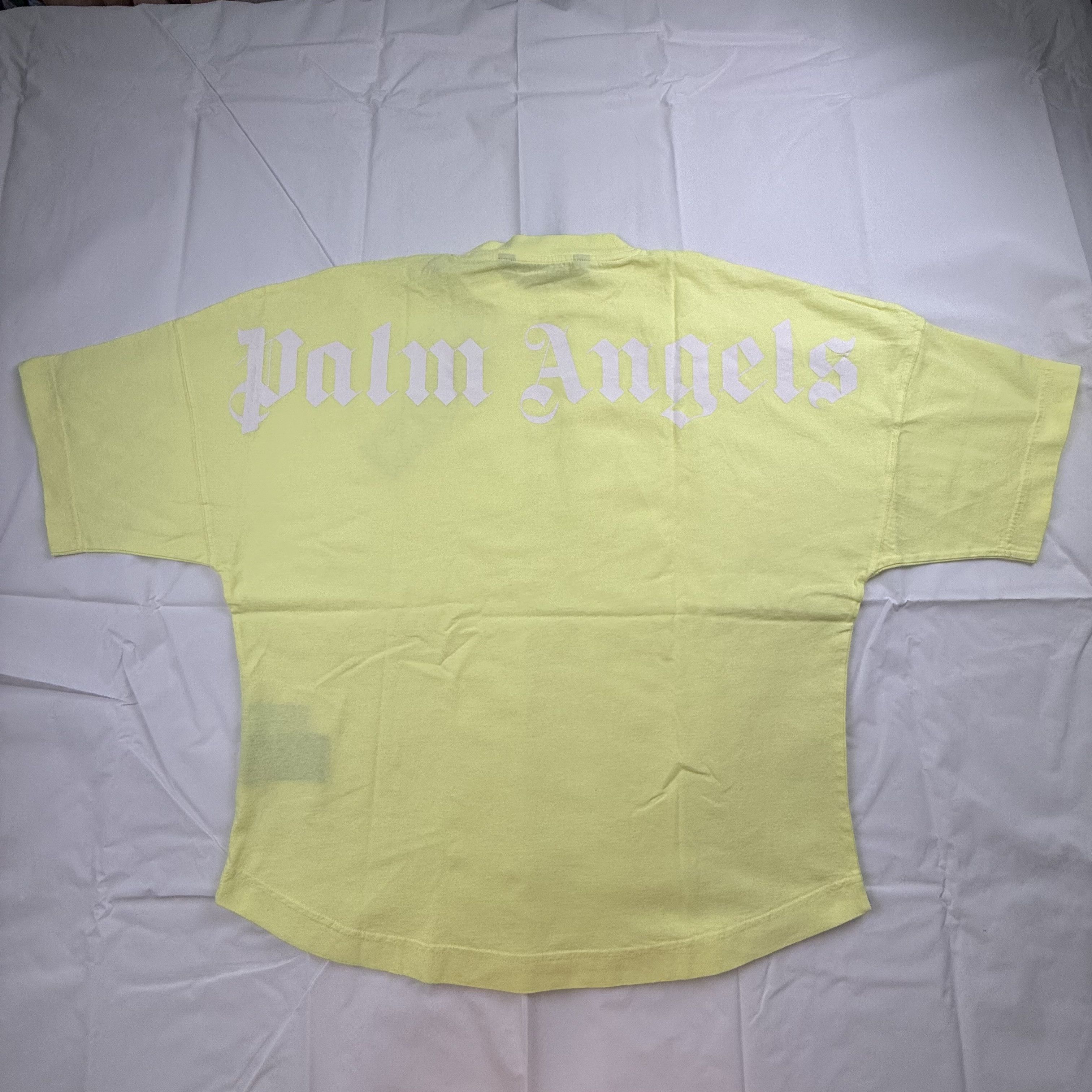 Palm Angels Palm Angels GD Classic Logo Over Tee in "Fluo Yellow" Size US S / EU 44-46 / 1 - 8 Thumbnail