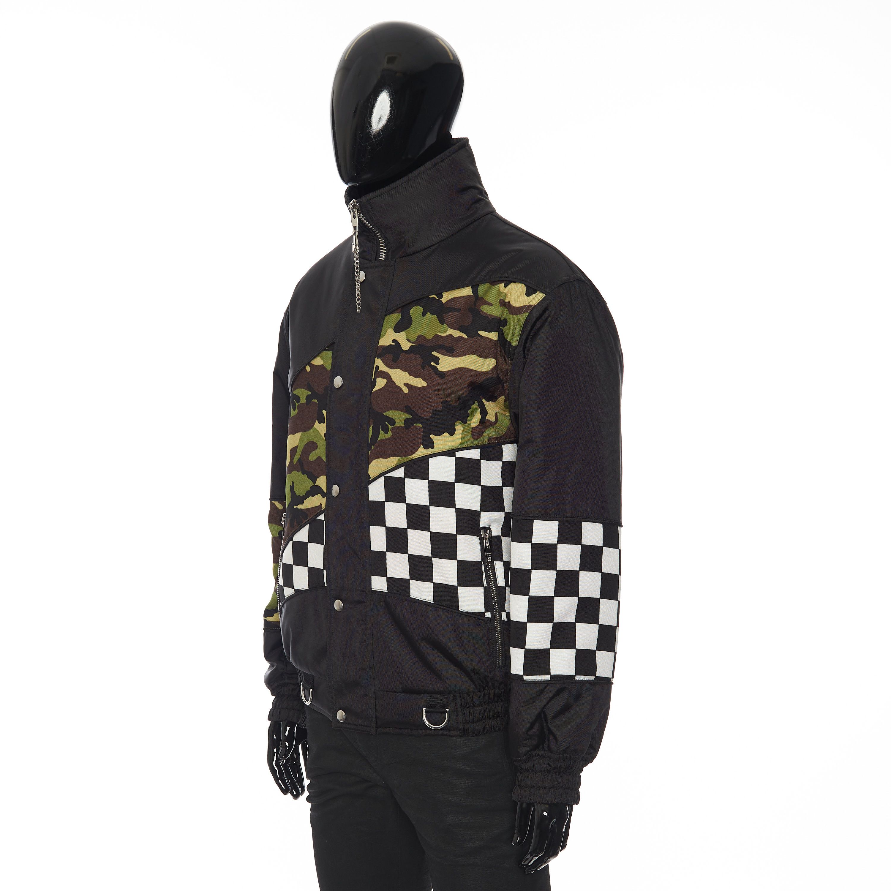 Celine Patchwork Shell Bomber Jacket In Black Technical Fabric Size US M / EU 48-50 / 2 - 2 Thumbnail