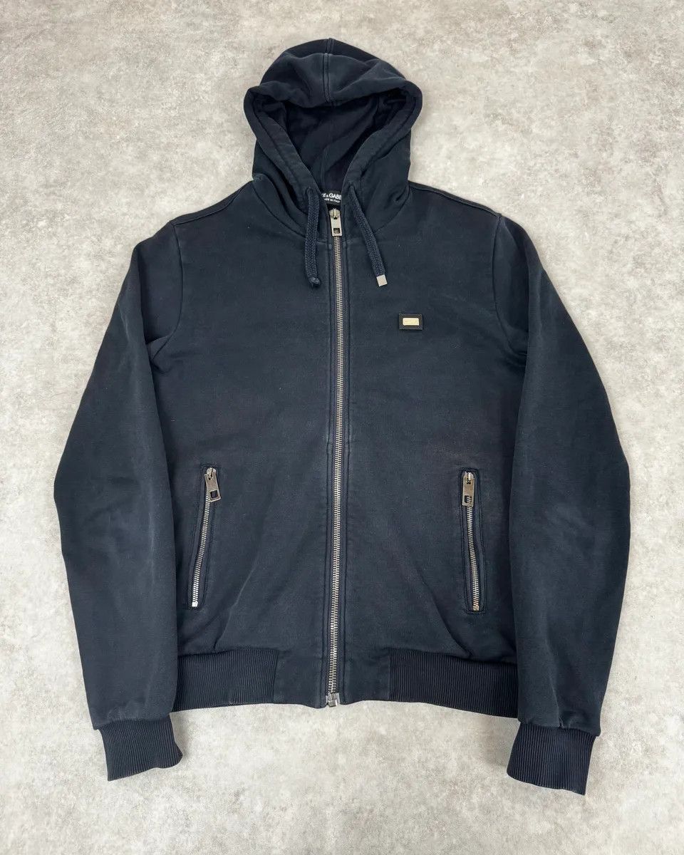 Dolce & Gabbana 2000s Dolce & Gabbana Navy Zip-up Sweater Size US S / EU 44-46 / 1 - 1 Thumbnail