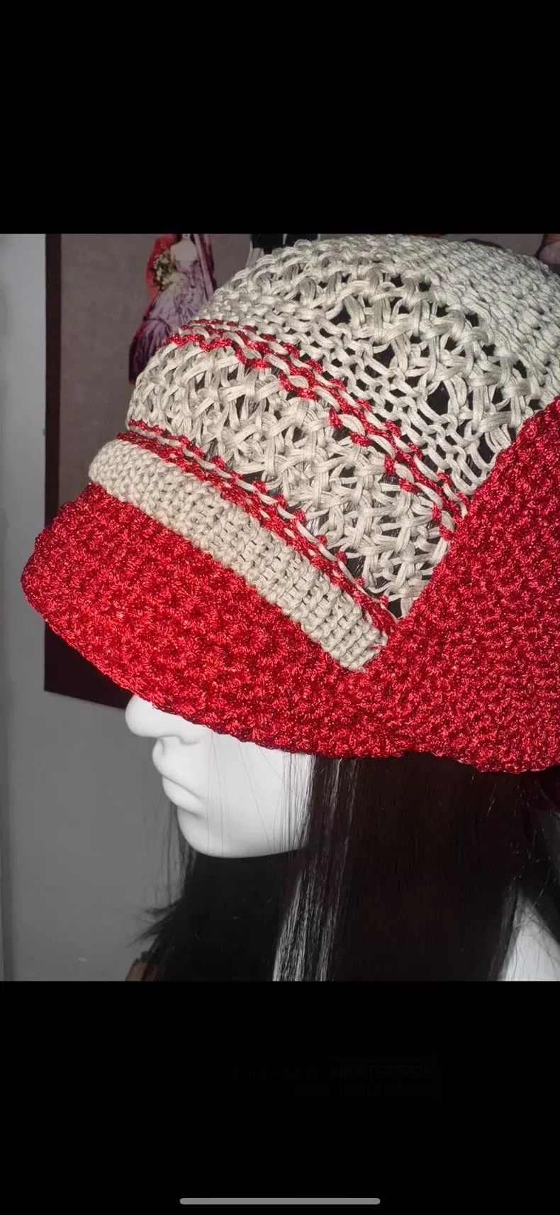 Vivienne Westwood Vivienne Westwood Red Love Knit Hat Size ONE SIZE - 4 Thumbnail
