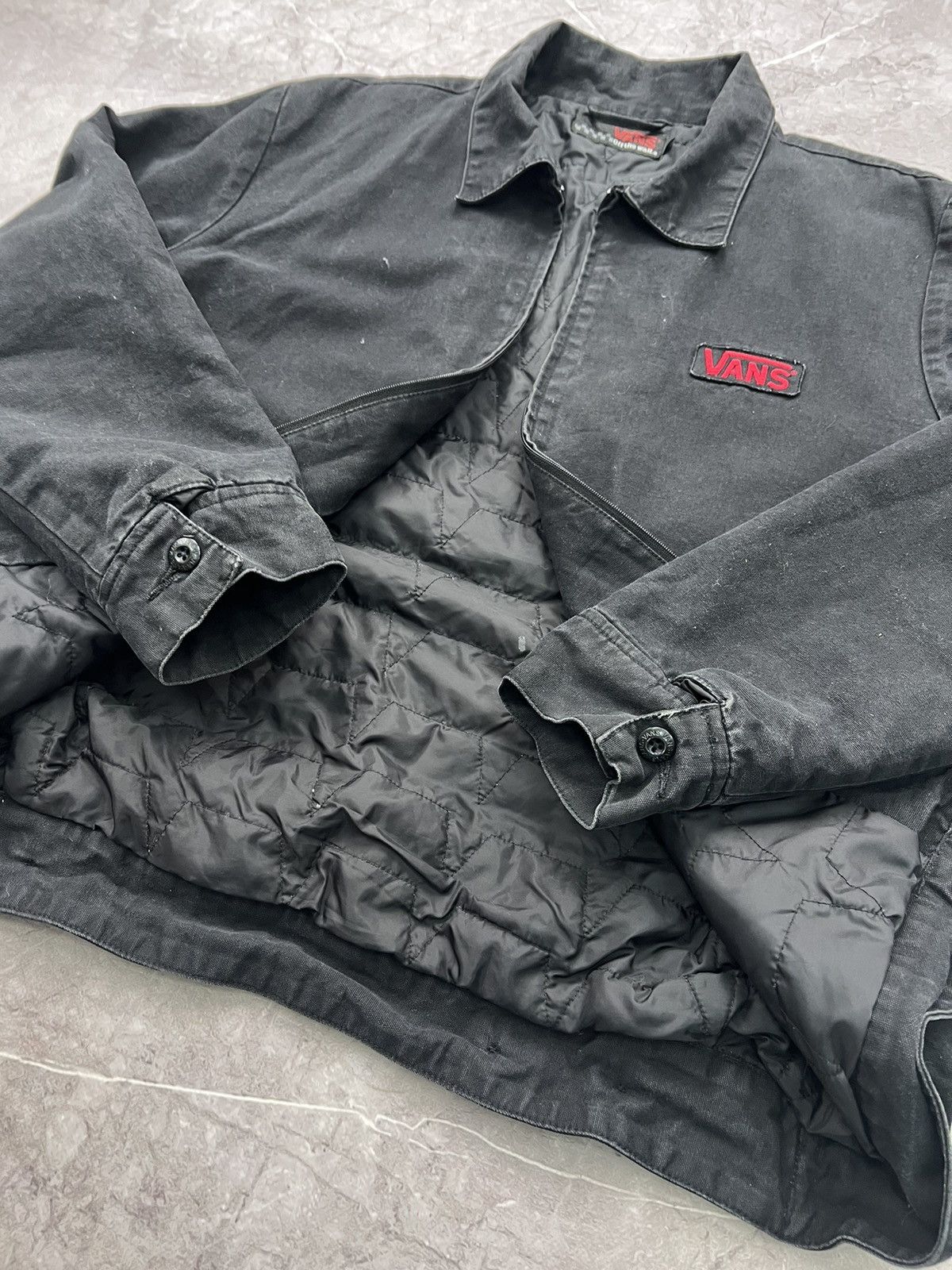 Vans × Vintage Vintage 90s Sunfaded VANS SKATE MODULAR Detroit Jacket Size US M / EU 48-50 / 2 - 8 Thumbnail