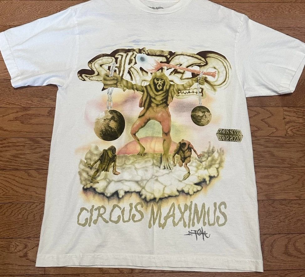 Travis Scott Travis Scott Circus Maximus Utopia Tour T Shirt size M Size US M / EU 48-50 / 2 - 1 Thumbnail