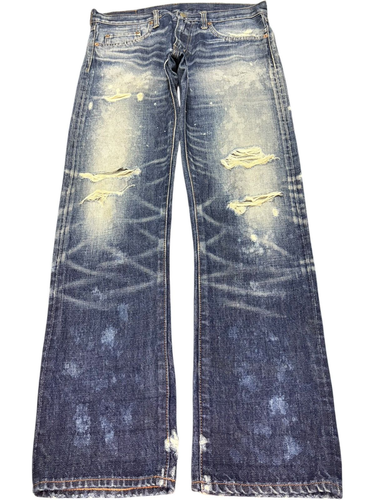 Dsquared2 Vintage Japanese Rna Bleached Wash Distressed Jeans Size 31" - 1 Thumbnail