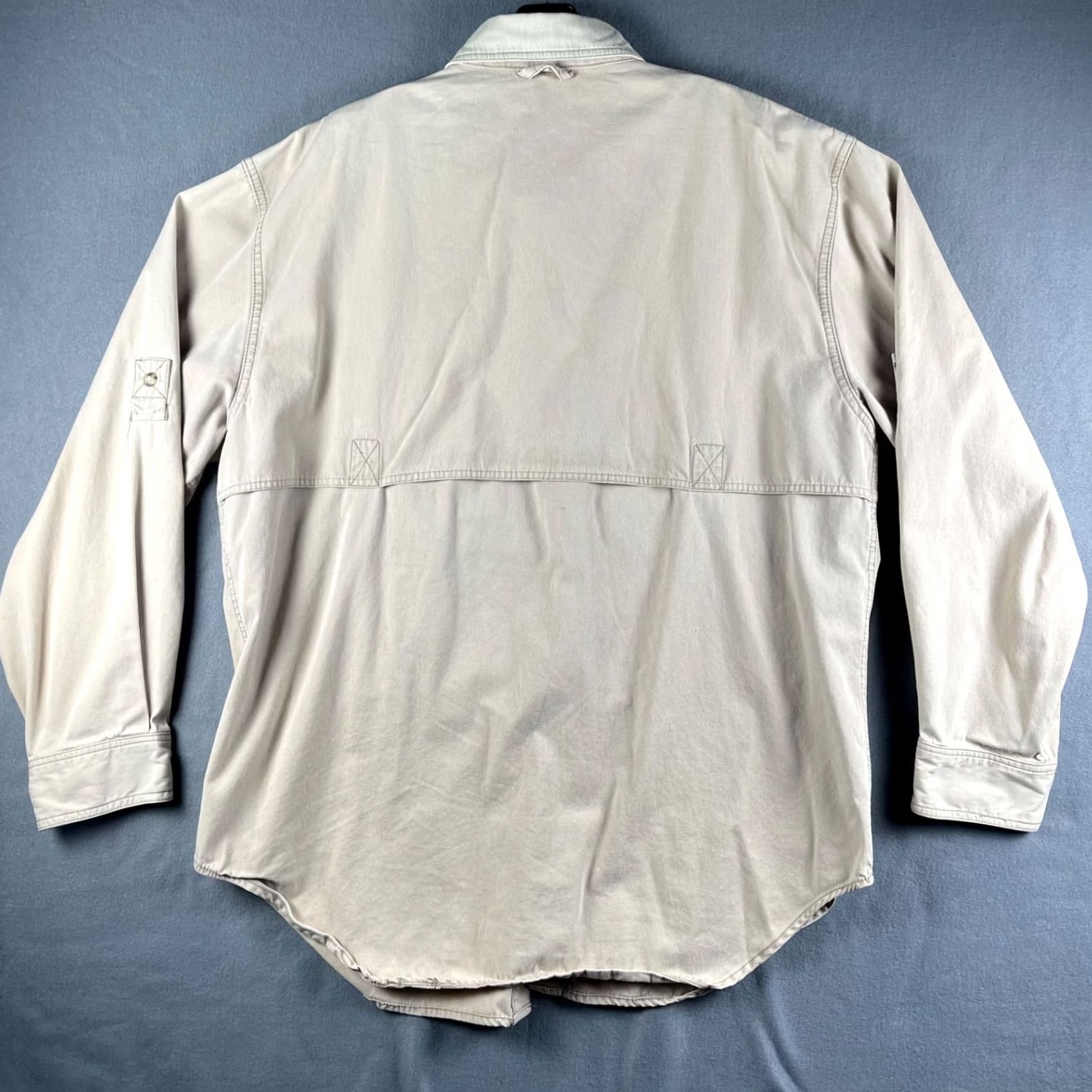 Vintage VINTAGE Authentic American Sportswear Safari Jacket Field Jacket Mens XL Beige Pockets Corduroy Collar Casual Military Jacket 80s 90s Western Mens Size US XL / EU 56 / 4 - 2 Thumbnail