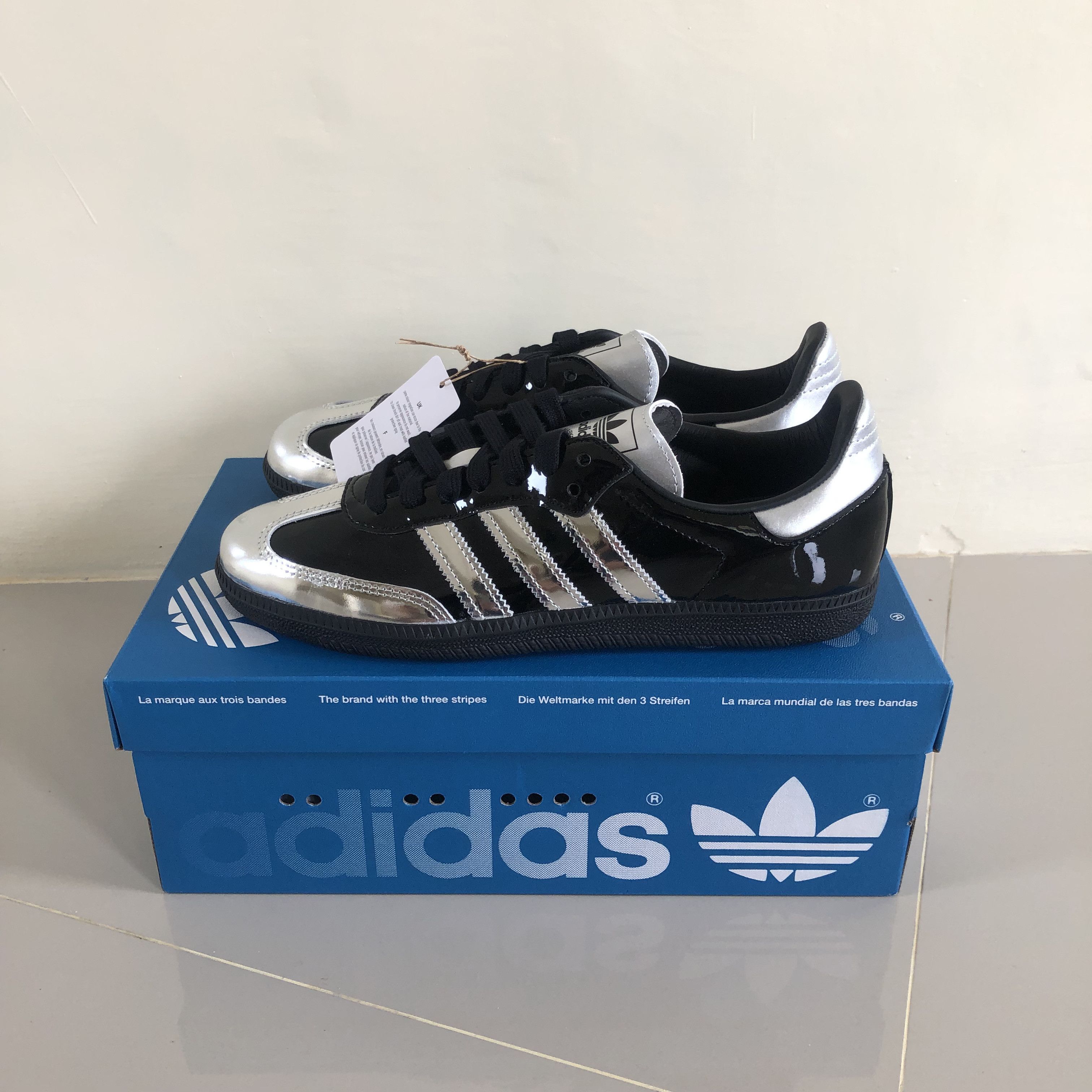 adidas gazelle silver green womens ADIDAS SAMBA x ATMOS Tuxedo