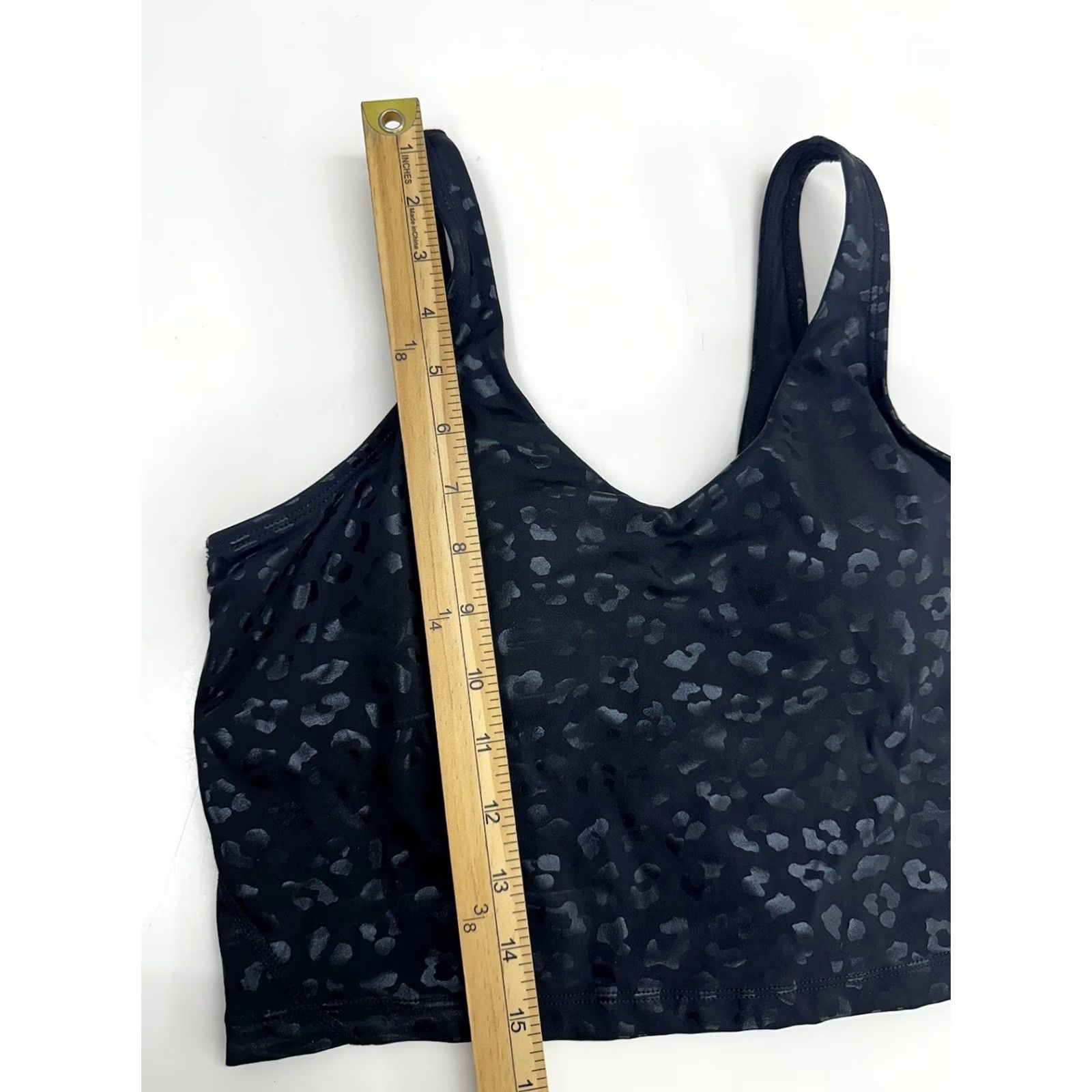 Vintage Womens Black Animal Print Cropped Tank Top Size Medium Fitted Workout Size M / US 6-8 / IT 42-44 - 6 Thumbnail