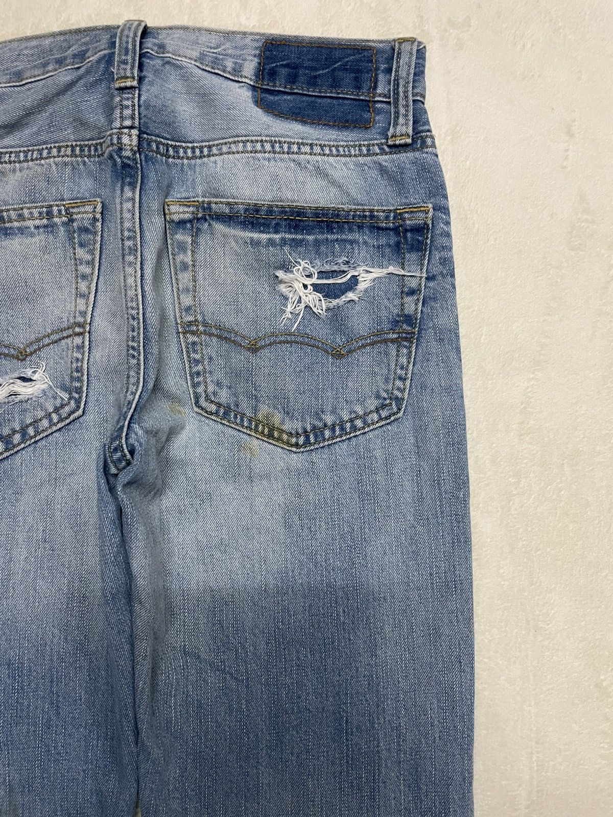 American Eagle Outfitters Vintage American Eagle Outfitters Distress Faded Denim Jeans Size US 28 / EU 44 - 15 Thumbnail
