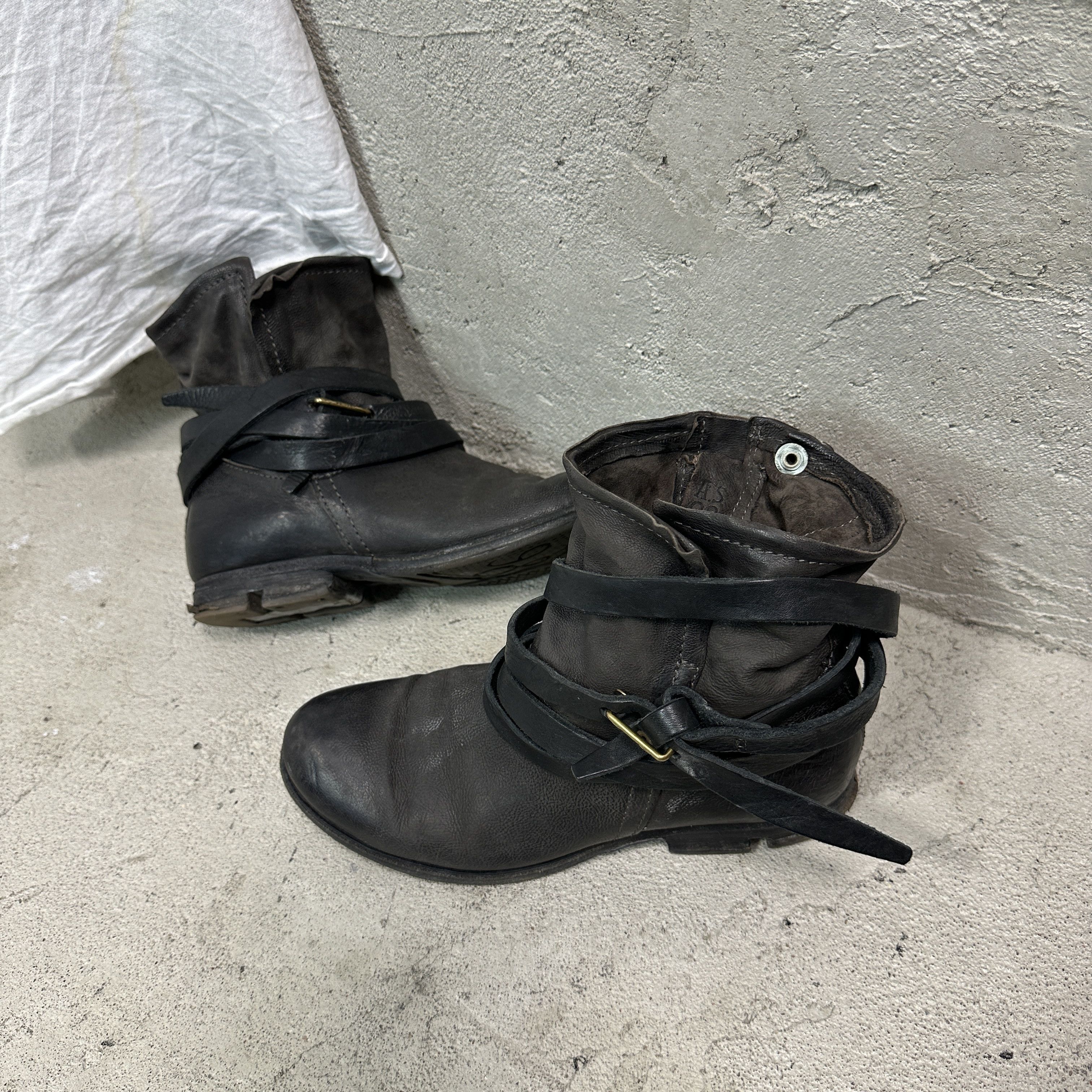 A.S.98 Vintage Leather Airstep Pirate Strapped A.S.98 Boots Y2K Size US 9 / IT 39 - 3 Thumbnail