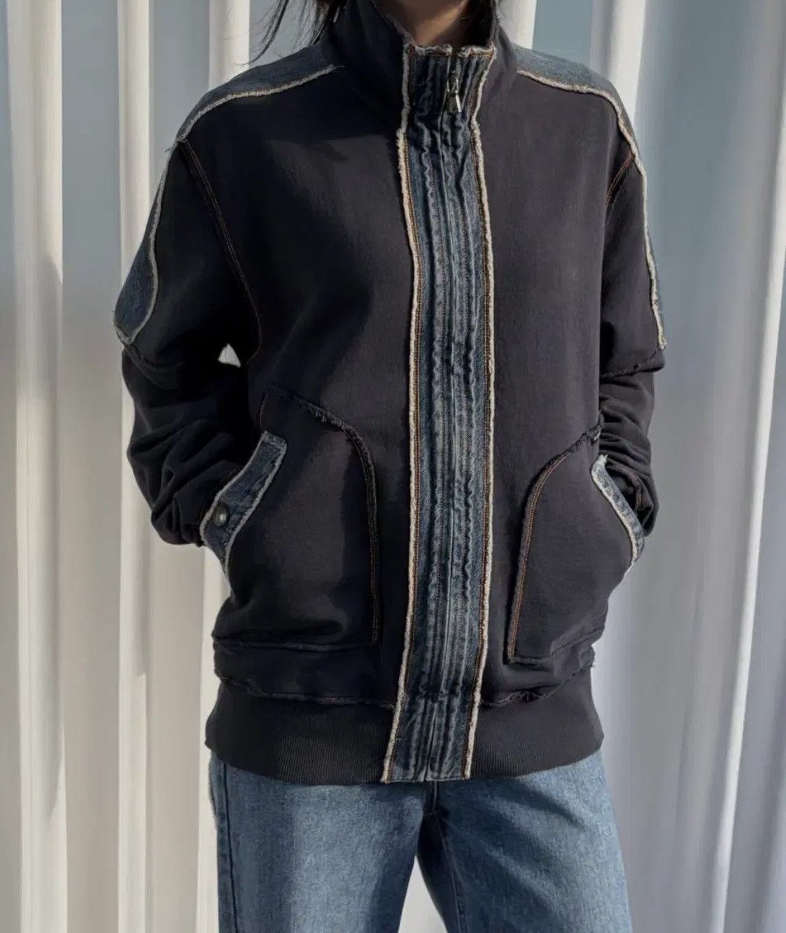 Dolce & Gabbana Dolce & Gabbana Denim Patch Zip Up Jacket Size US M / EU 48-50 / 2 - 5 Thumbnail