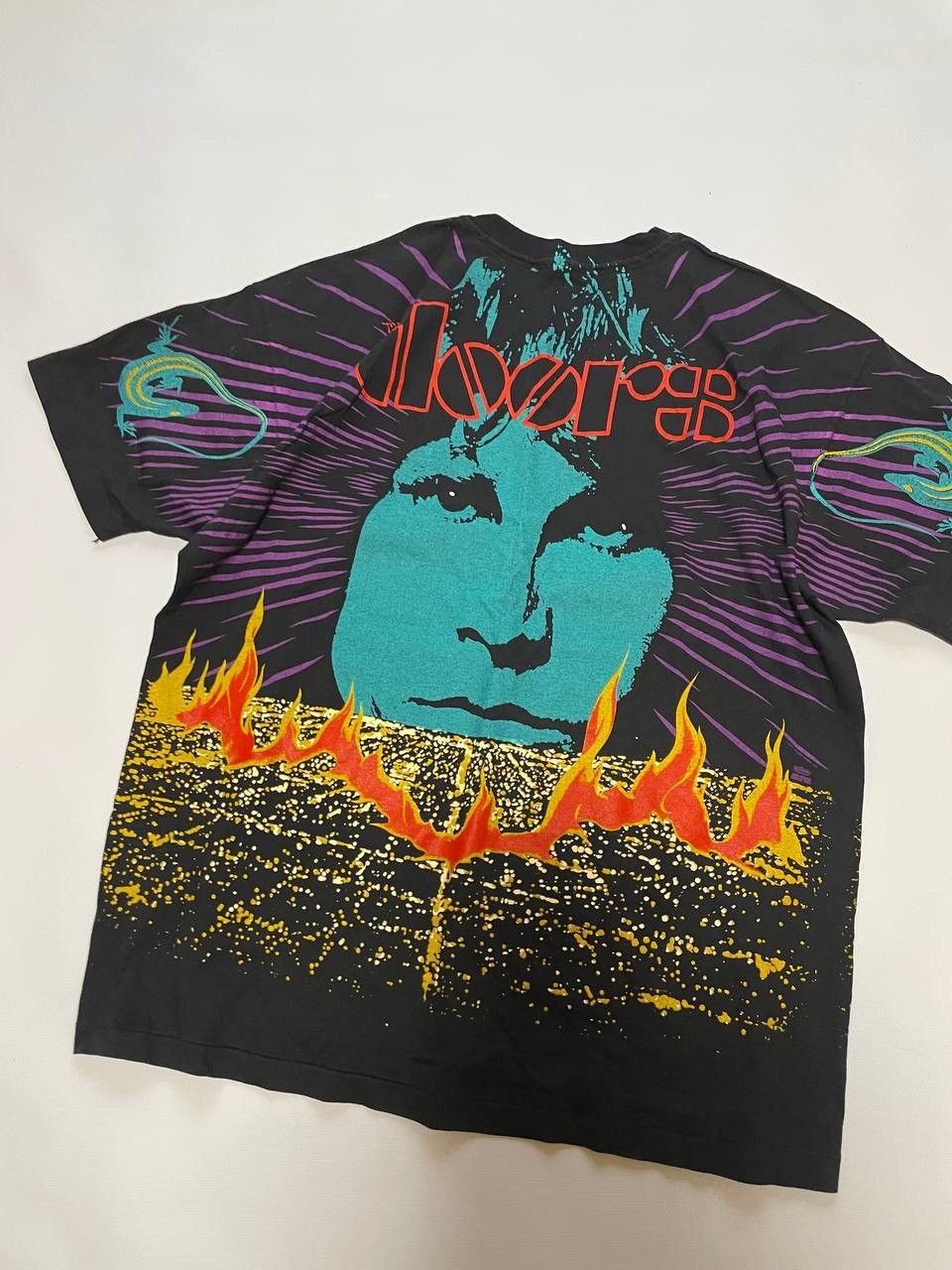 Band Tees The Doors T-Shirt Overprint Vintage 1992 Single Stitch Size US XL / EU 56 / 4 - 1 Thumbnail
